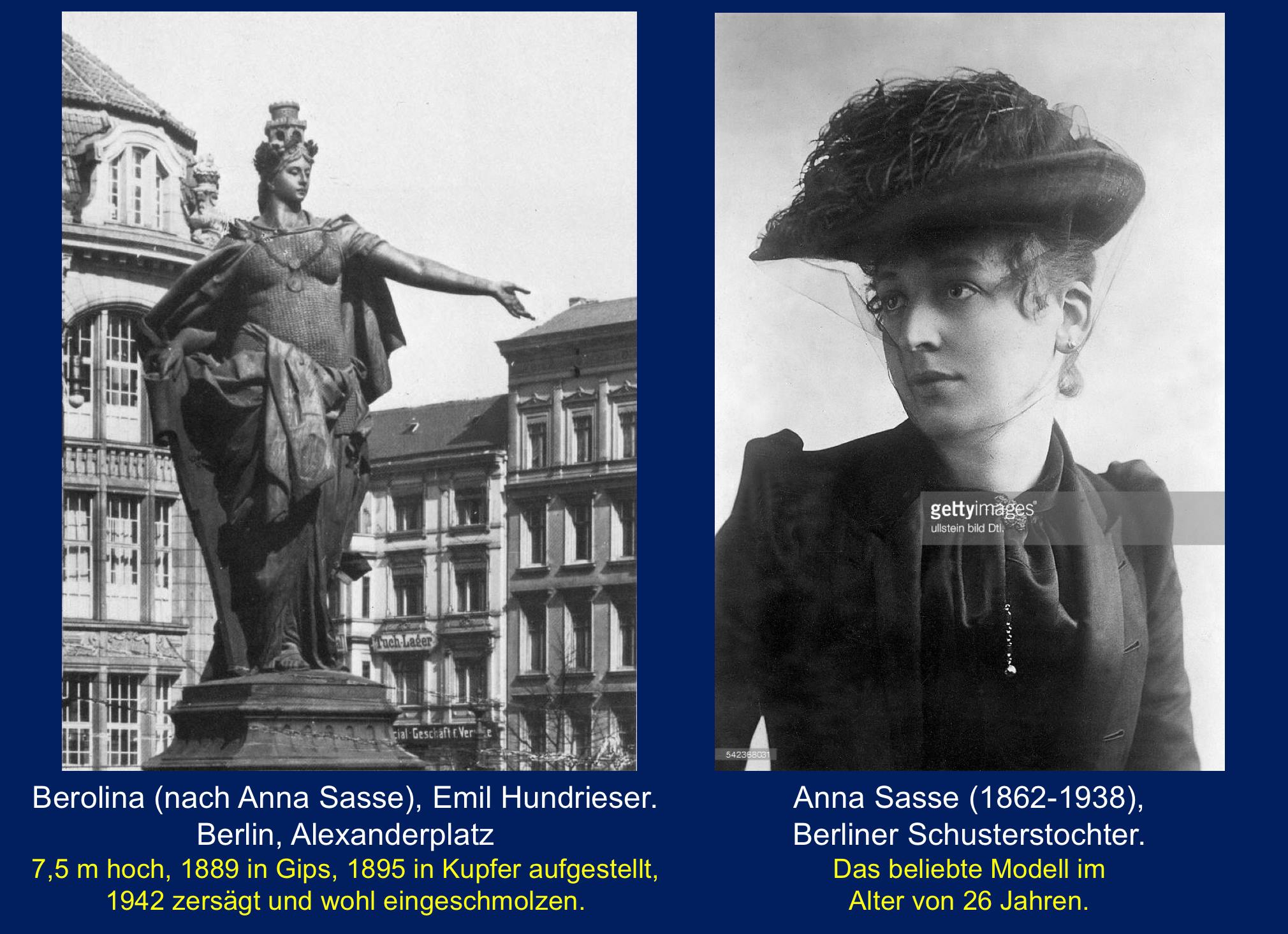 Anna Sasse als Vorbild der Berlina in Berlin