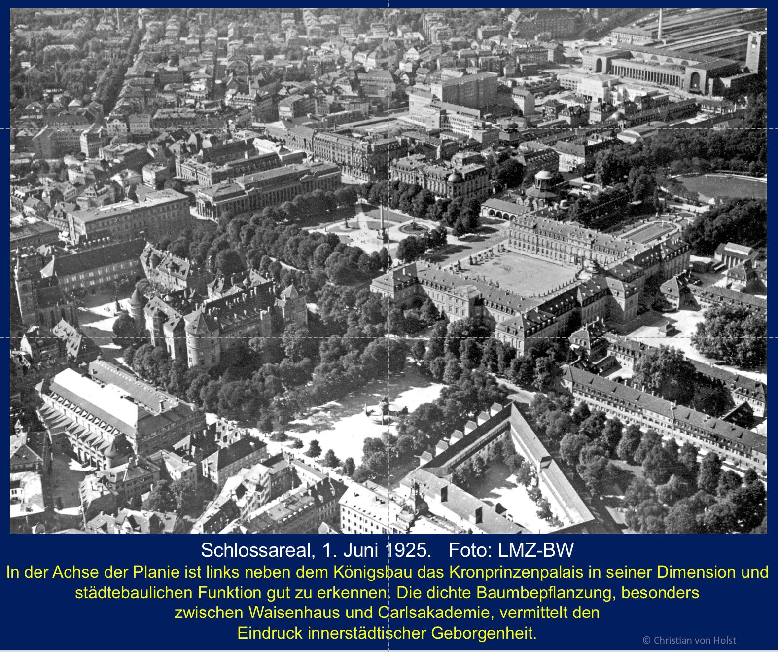Planie – Hauptachse quer zur Talaue: Luftbild 1925 Landesmedienzentrum-BW
