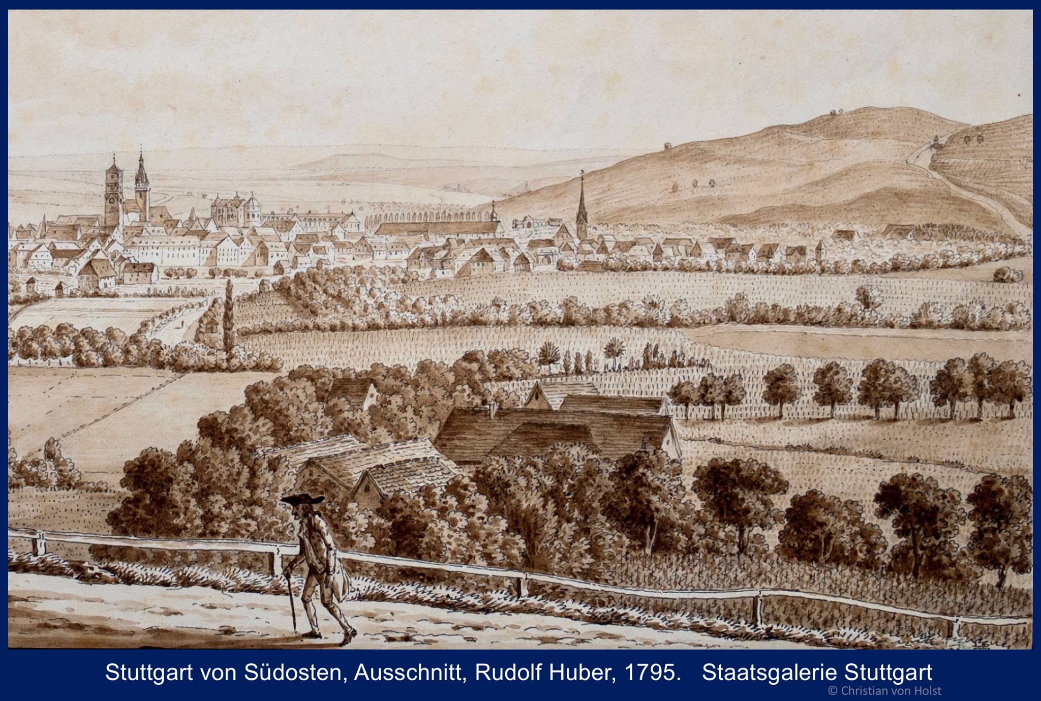Stuttgart von Südosten Rolf Huber 1795