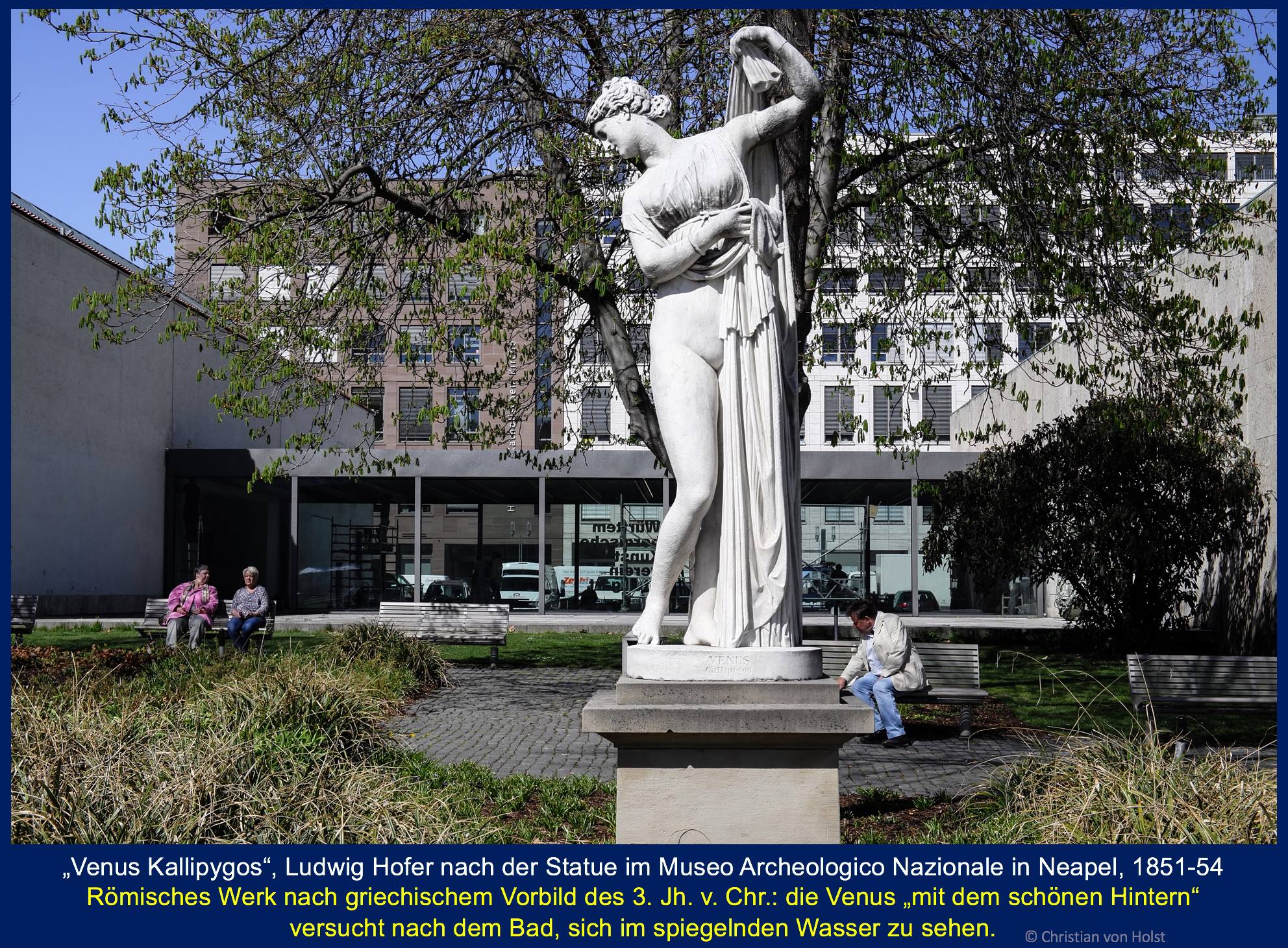 Statuen beim Kunstgebäude in Stuttgart – Venus Kallipygos Oberer Schlossgarten Stuttgart