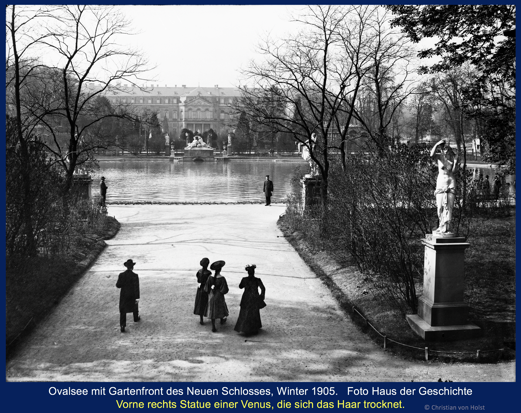Verlorene Werke – Schönheiten im Schlossgarten – Venus Anadyomene Schlossgarten Stuttgart 1905