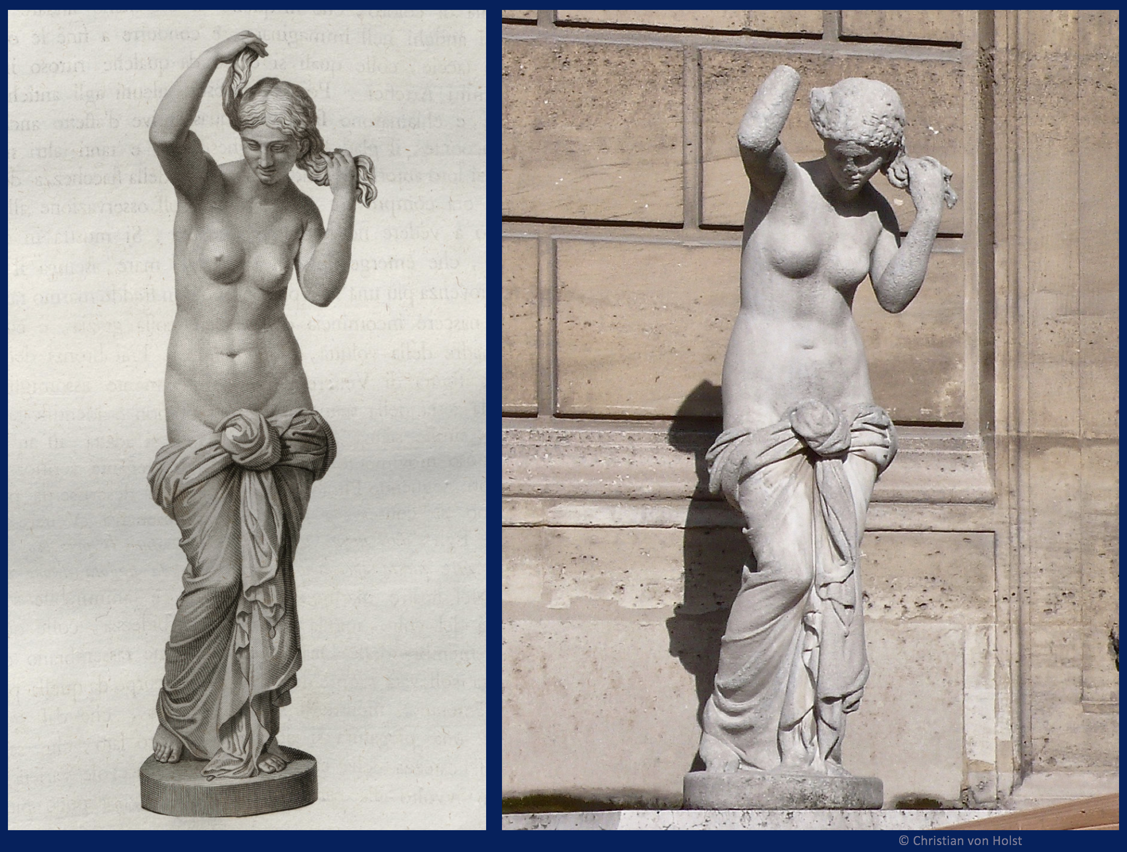 Verlorene Werke – Schönheiten im Schlossgarten – Venus Anadyomene in Rom und Paris