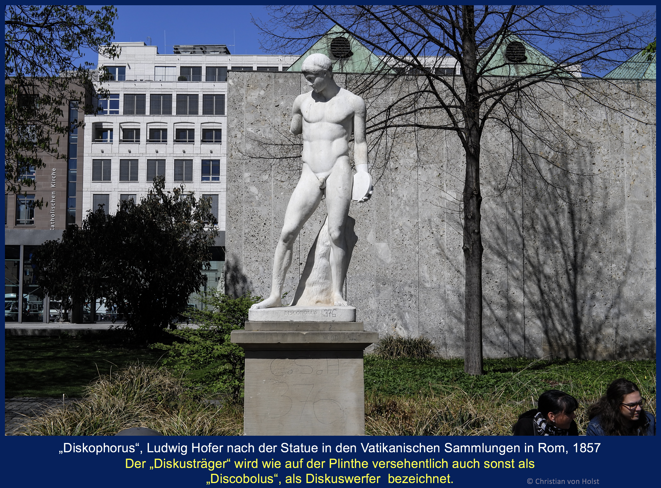 Apoll vom Belvedere und Diskusträger – Diskusträger Ludwig Hofer Schlossgarten