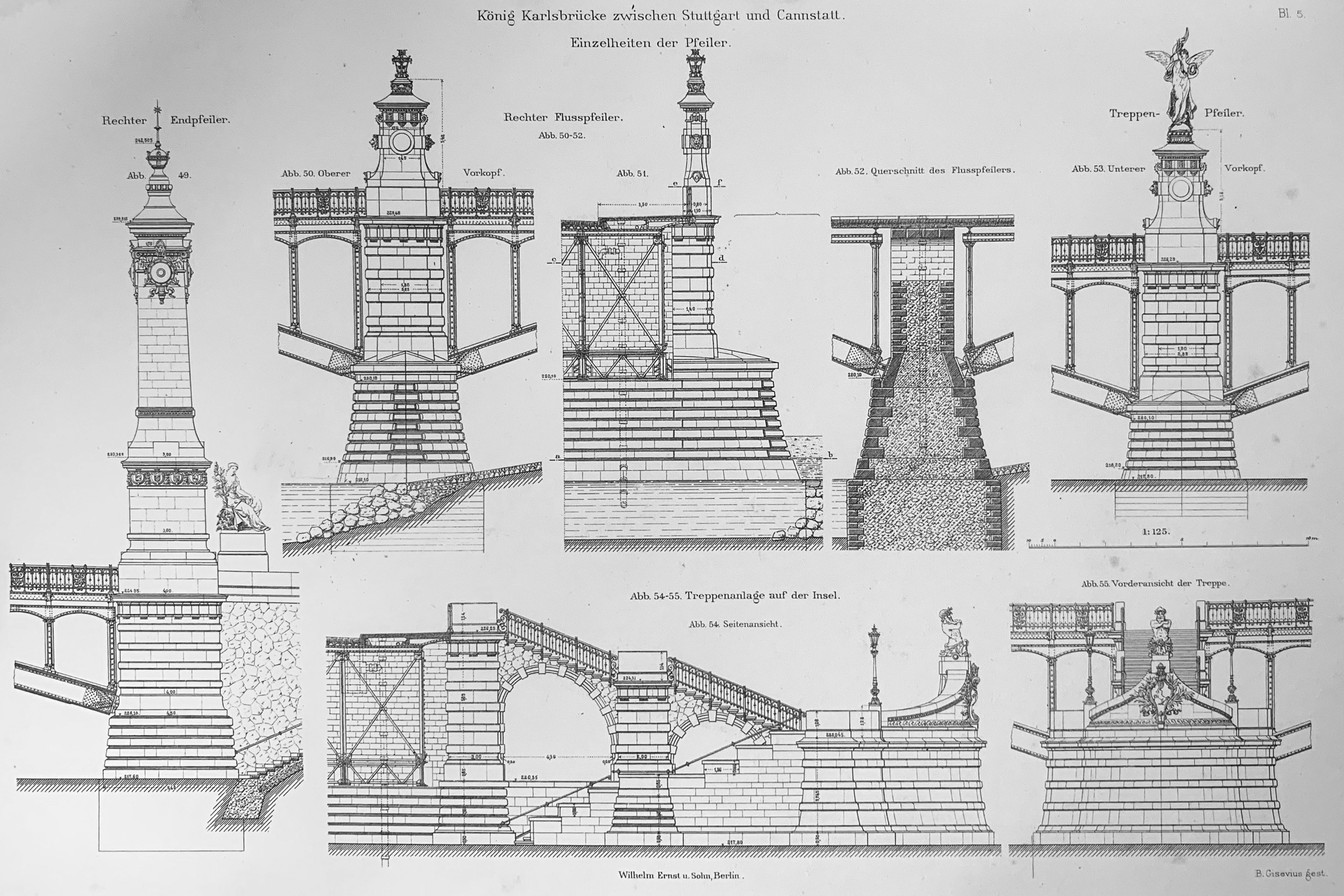 Karl von Leibbrand  einzelne Treppenelemente 1895