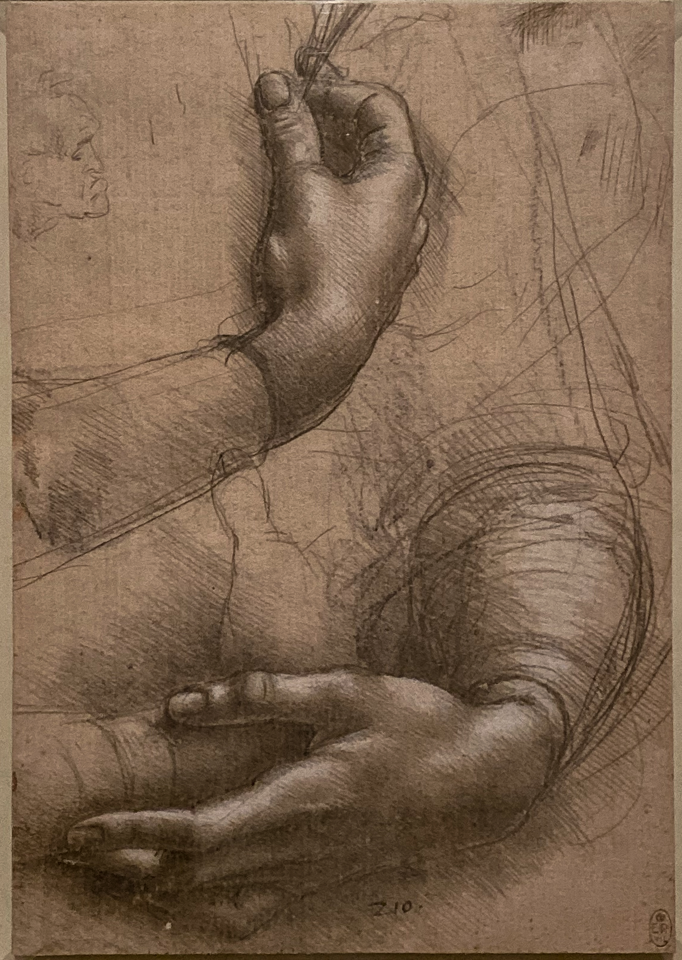 Leonardo da Vinci – Jahrhundertausstellung im Louvre Händestudien Windsor