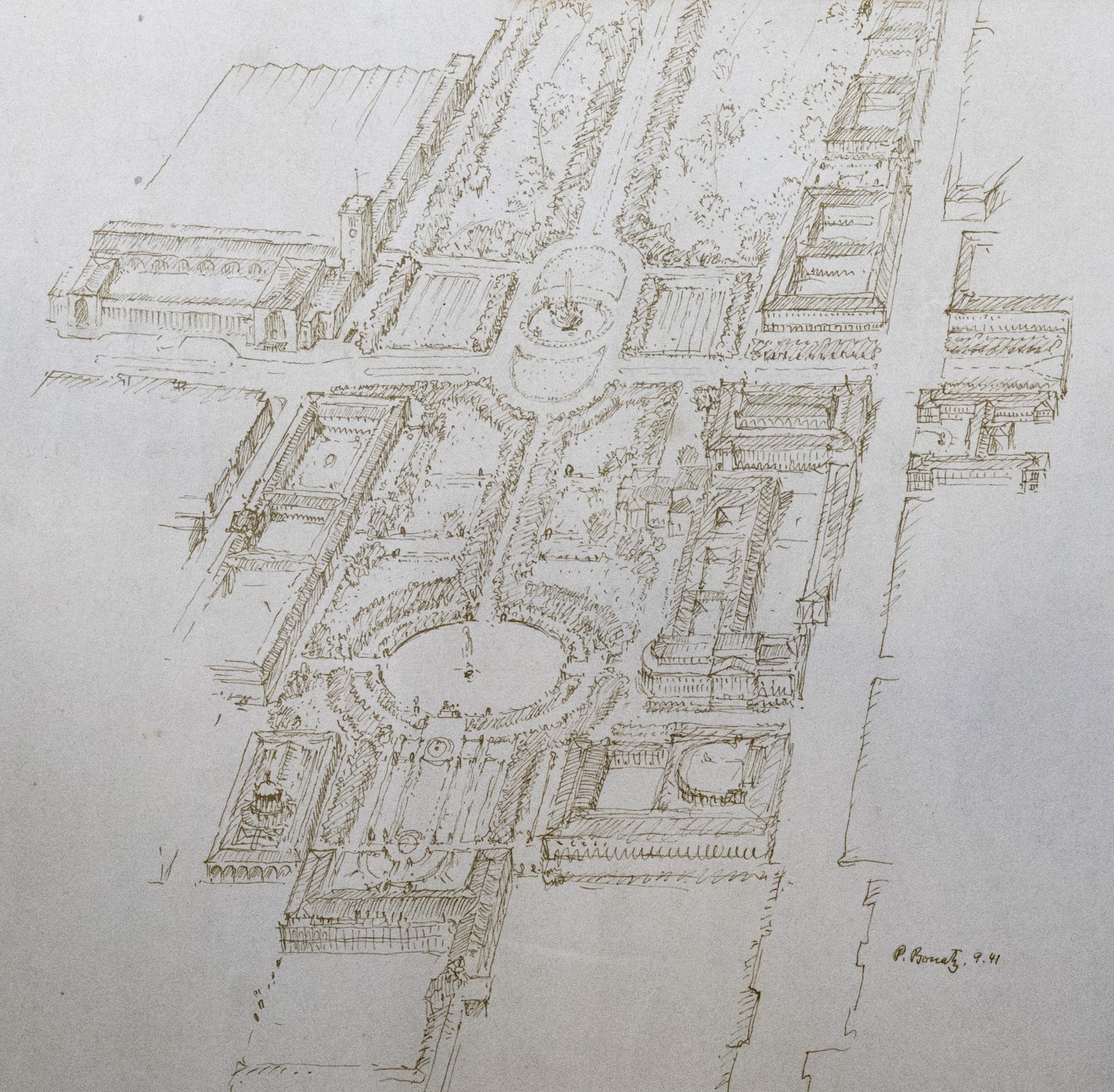 Paul Bonatz 1941: rigorose Pläne für Umgestaltung von Neckarstraße und Schlossgarten