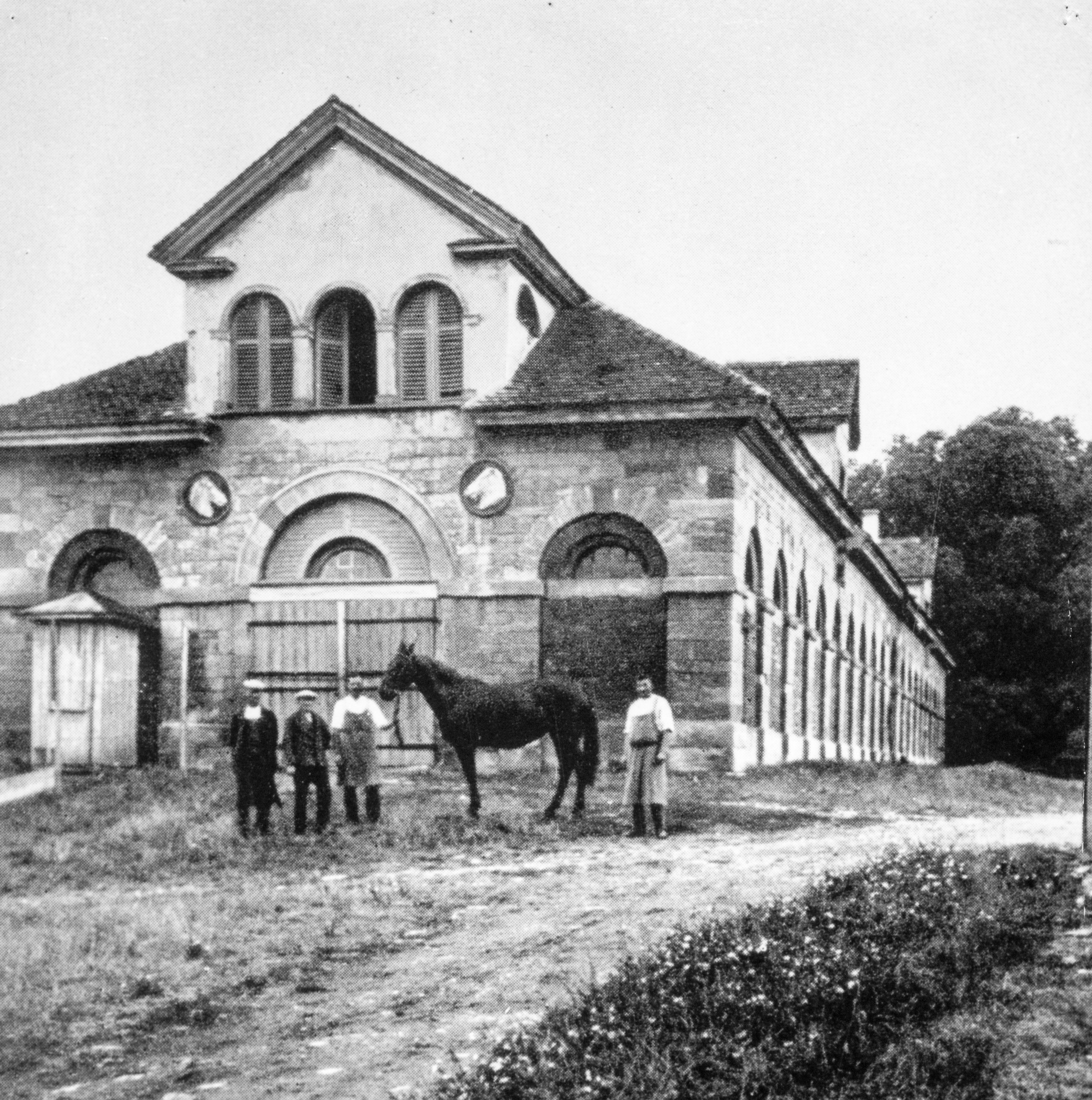 Giovanni Saluccis Neuer Stutenstall vom Gestüt Weil um 1890 – abgebrochen 1972