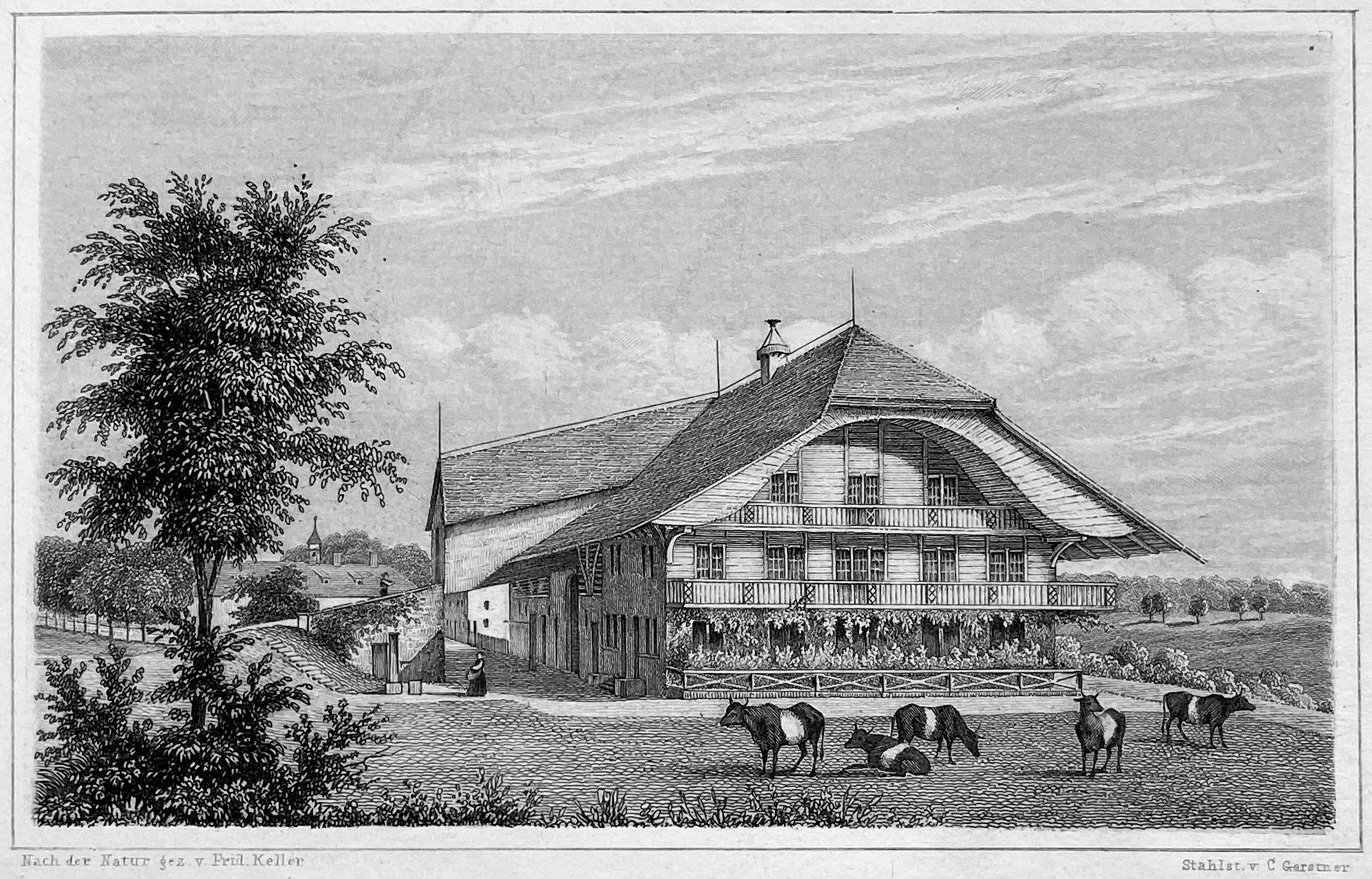Schweizer Haus C. Gerstner nach Friedrich Keller Württ. Landesbibliothek