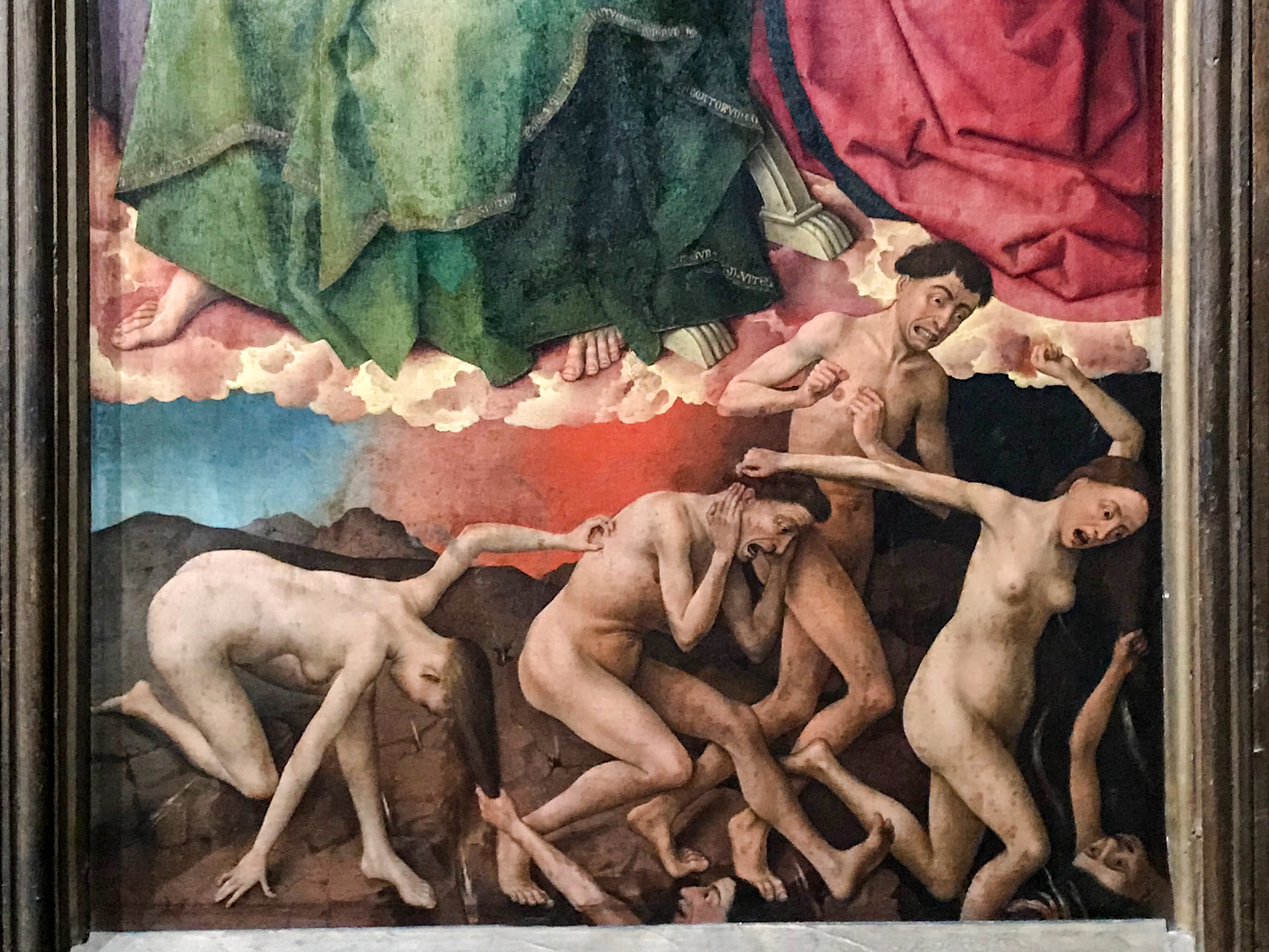 Beaune Jüngstes Gericht von Rogier van der Weyden Höllenseite