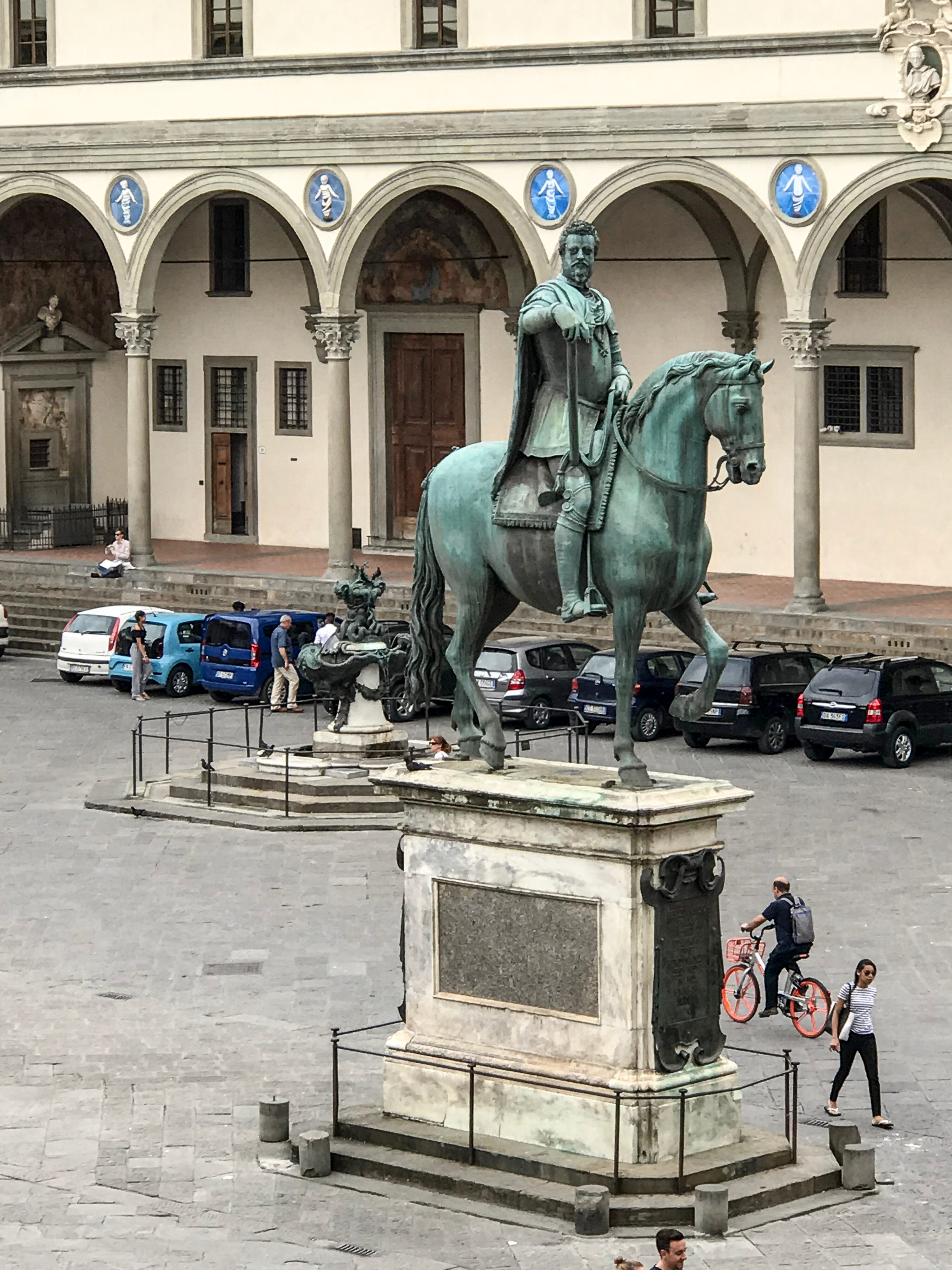 Florenz – Michelangelo und Giambologna Reiterdenkmal Ferdinand I