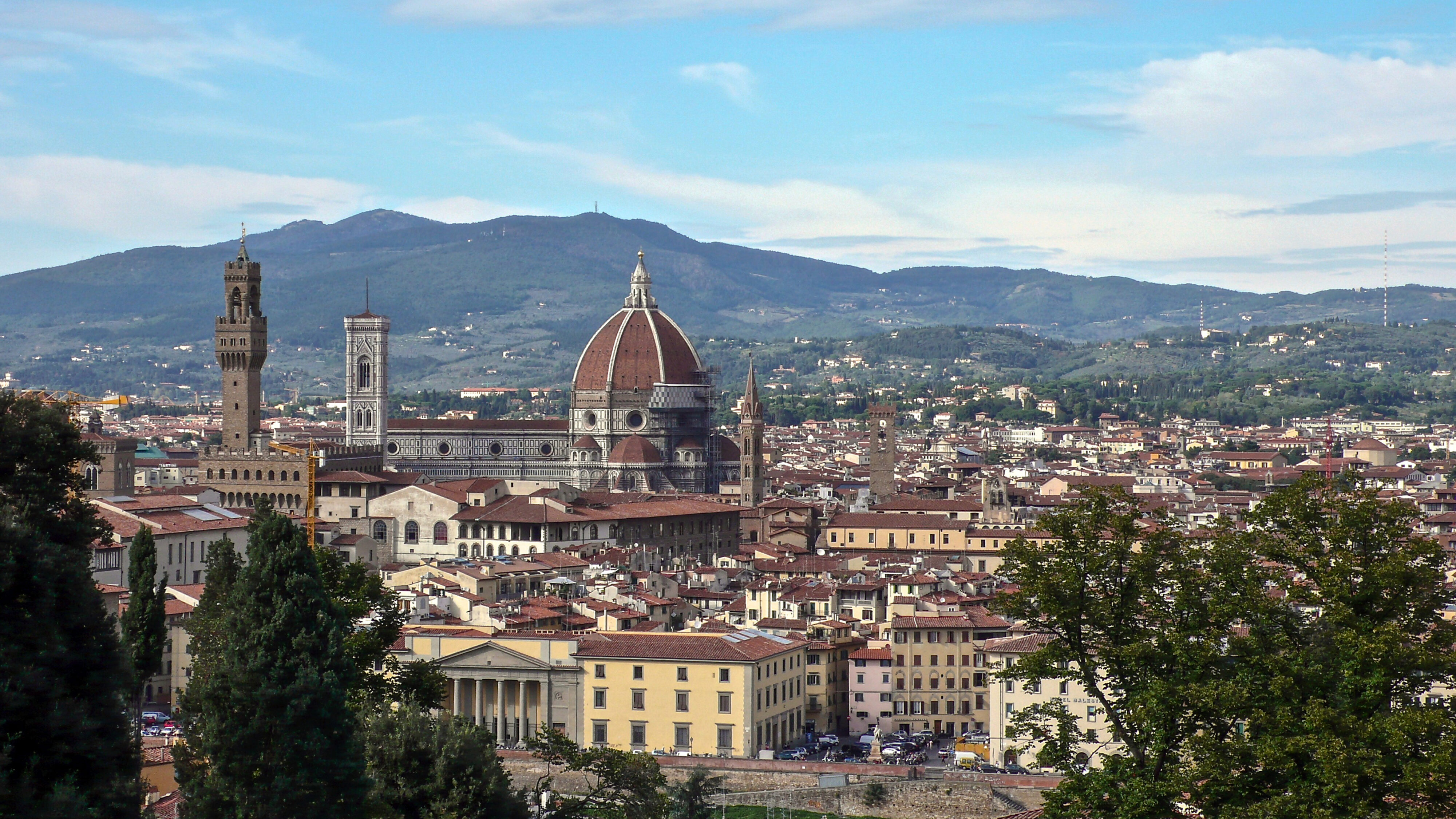 Florenz Costa San GiorgioVilla Bardini Blick auf die Stadt