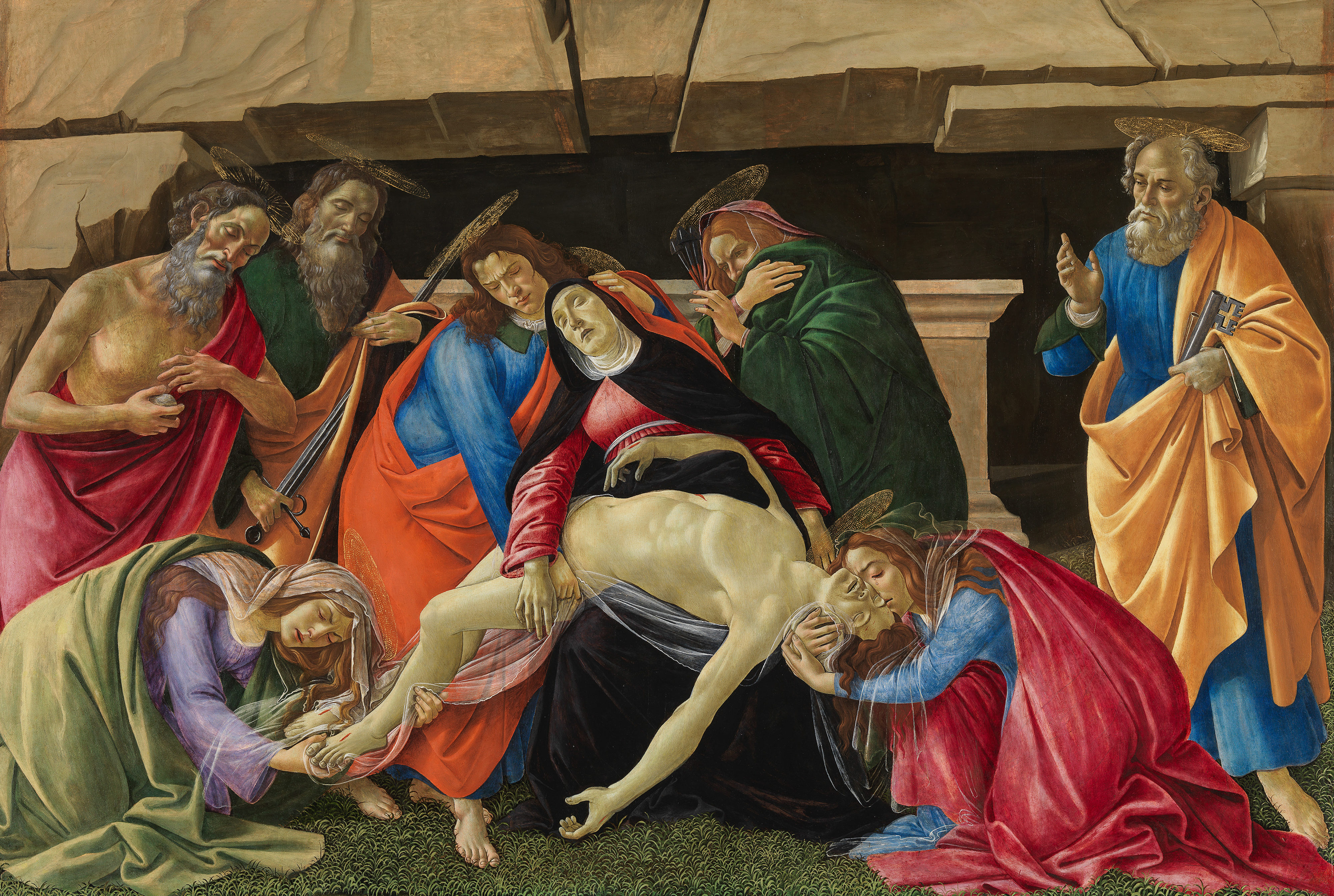 Meisterwerke von Botticelli und Fra Bartolommeo Beweinung nach Restaurierung