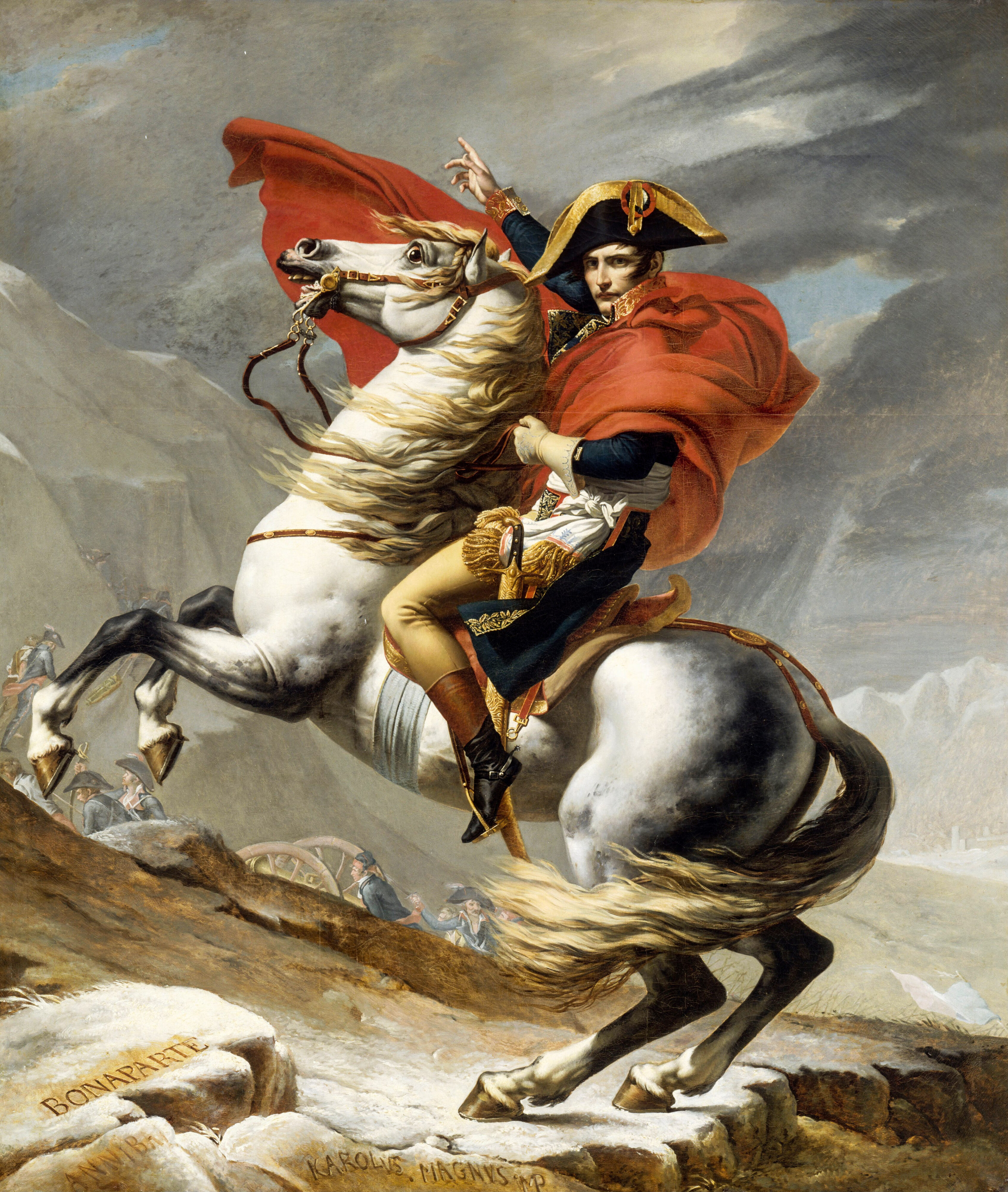 J. L. David, Napoleon auf dem Großen St. Bernhard, Schloss Versailles
