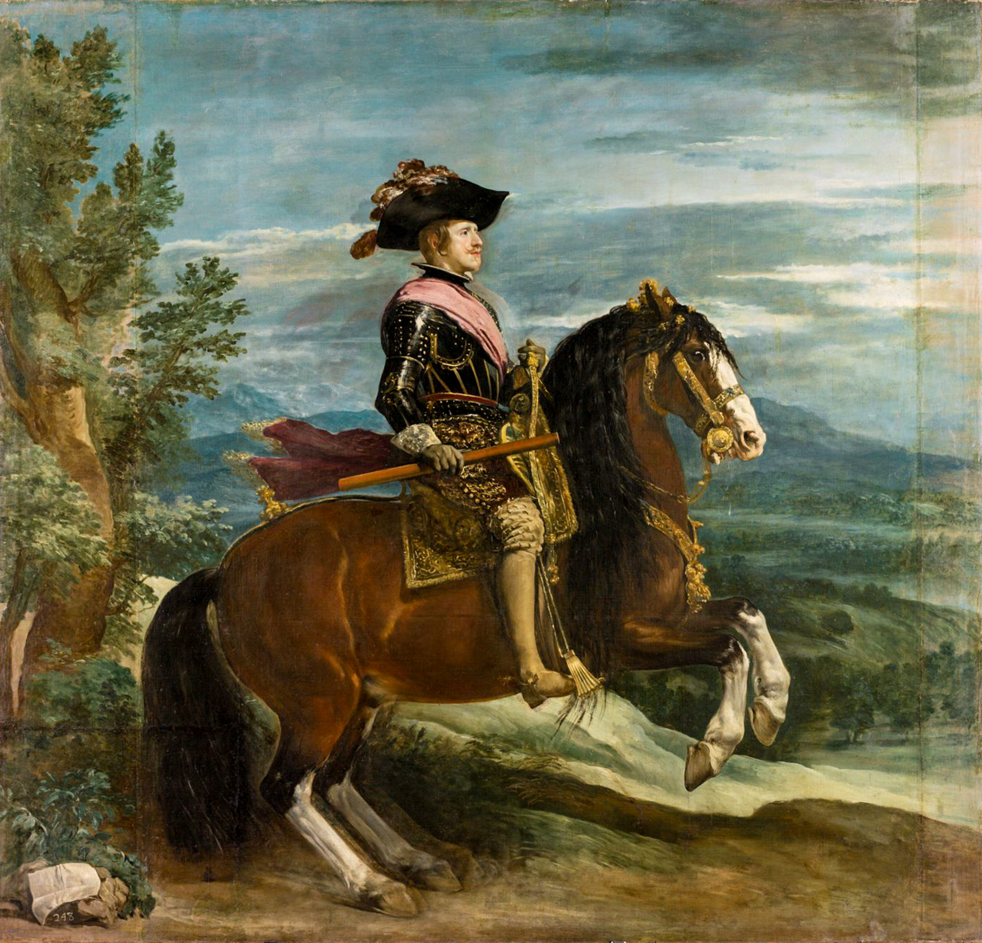 Leonardo, Velázquez, Falconet, David – Levade mit Helden: König Philipp IV. von Spanien