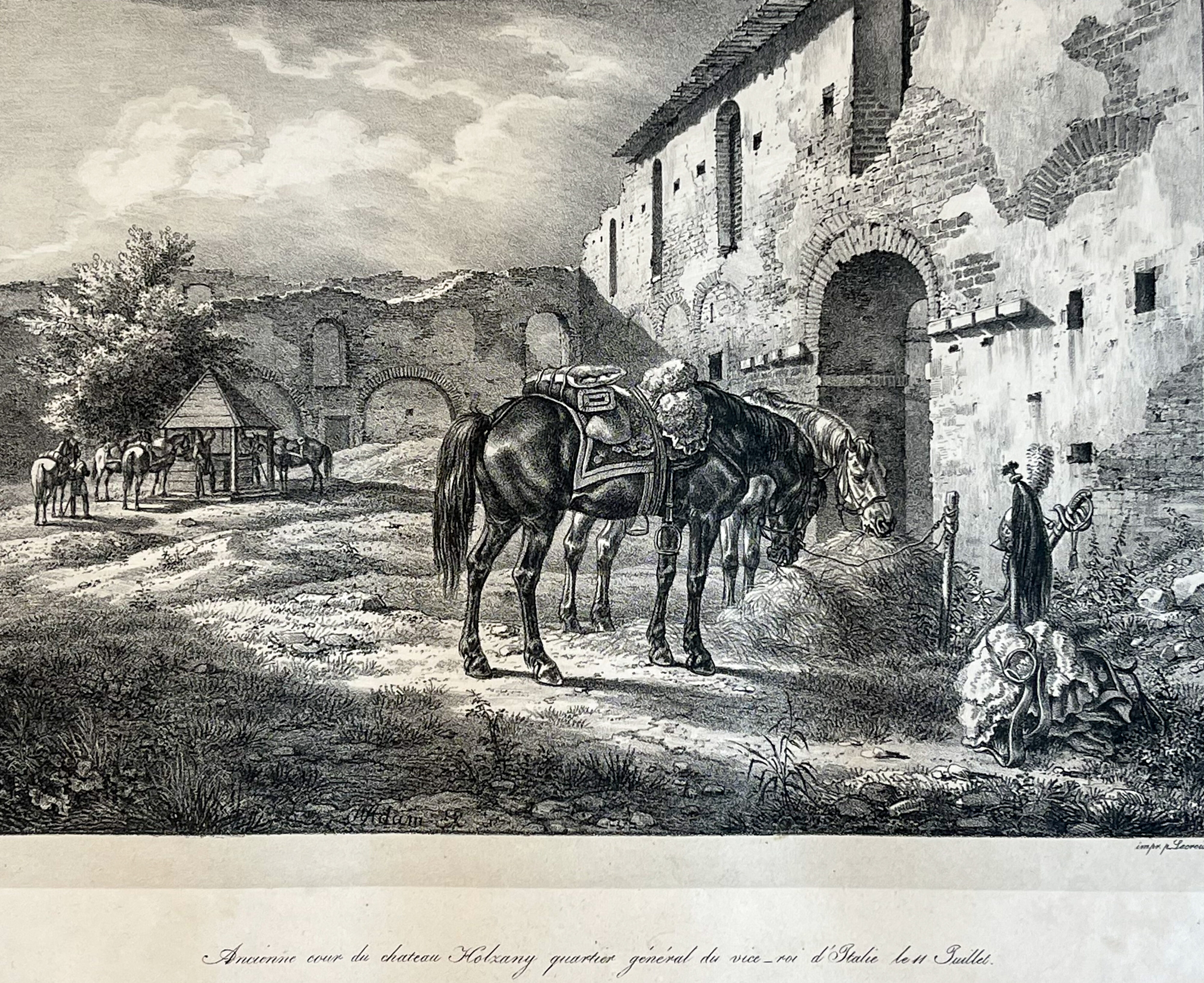Albrecht Adam, Russland 1812, Juni/Juli: Schloss Holzany