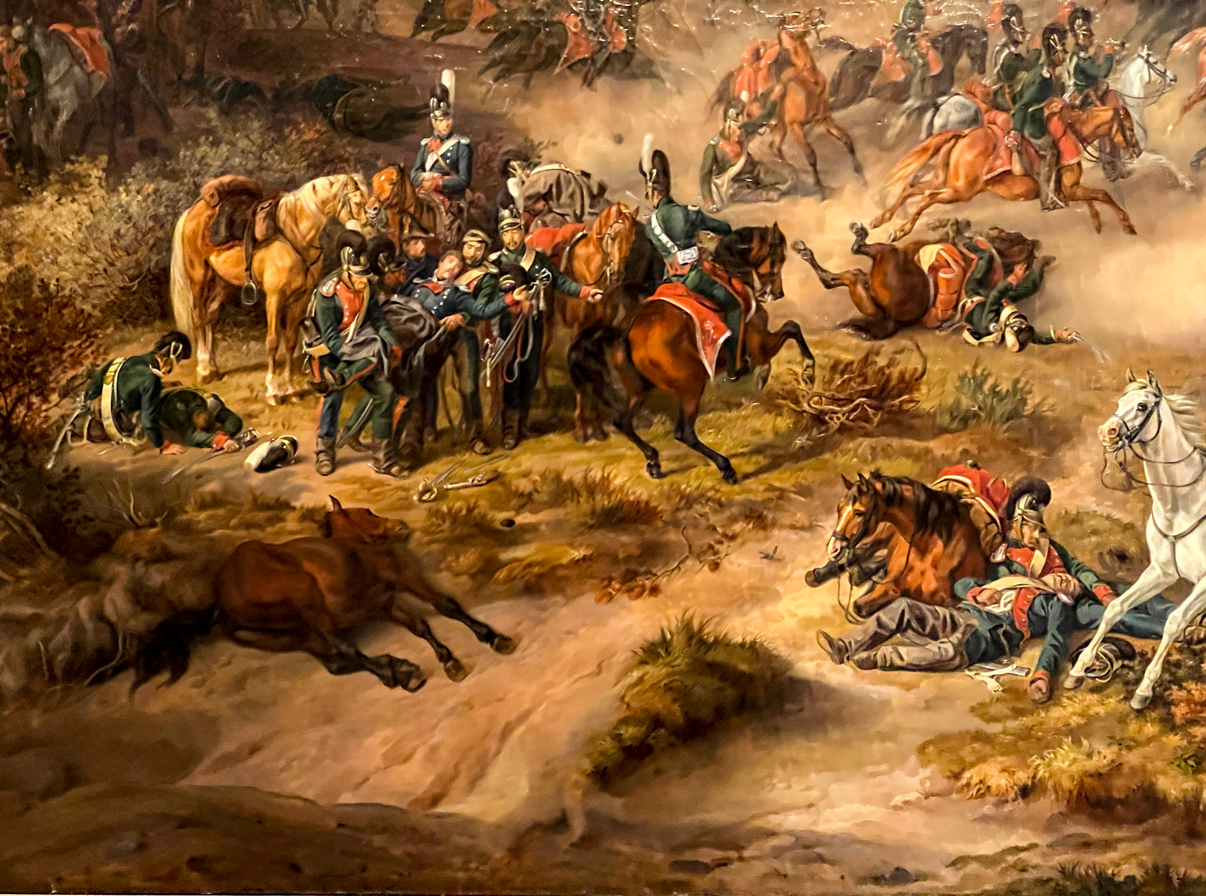 Albrecht Adam, Russland 1812, Borodino II: Einzelszenen ergeben mosaikartig ein Gesamtbild der Schlacht