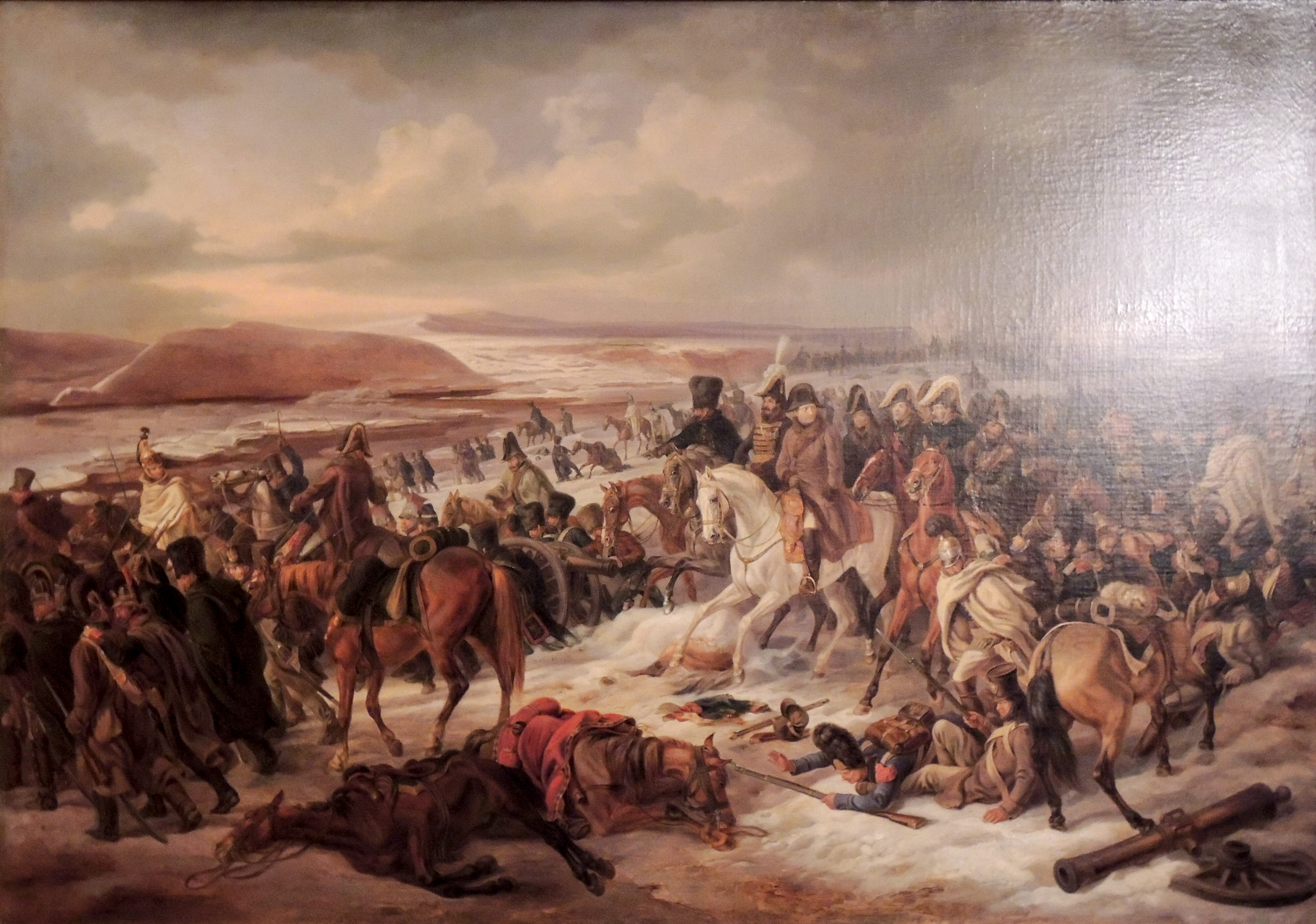 Albrecht Adam, Russland 1812, Übergang über den Wop: Gemälde von 1830 im Kreml