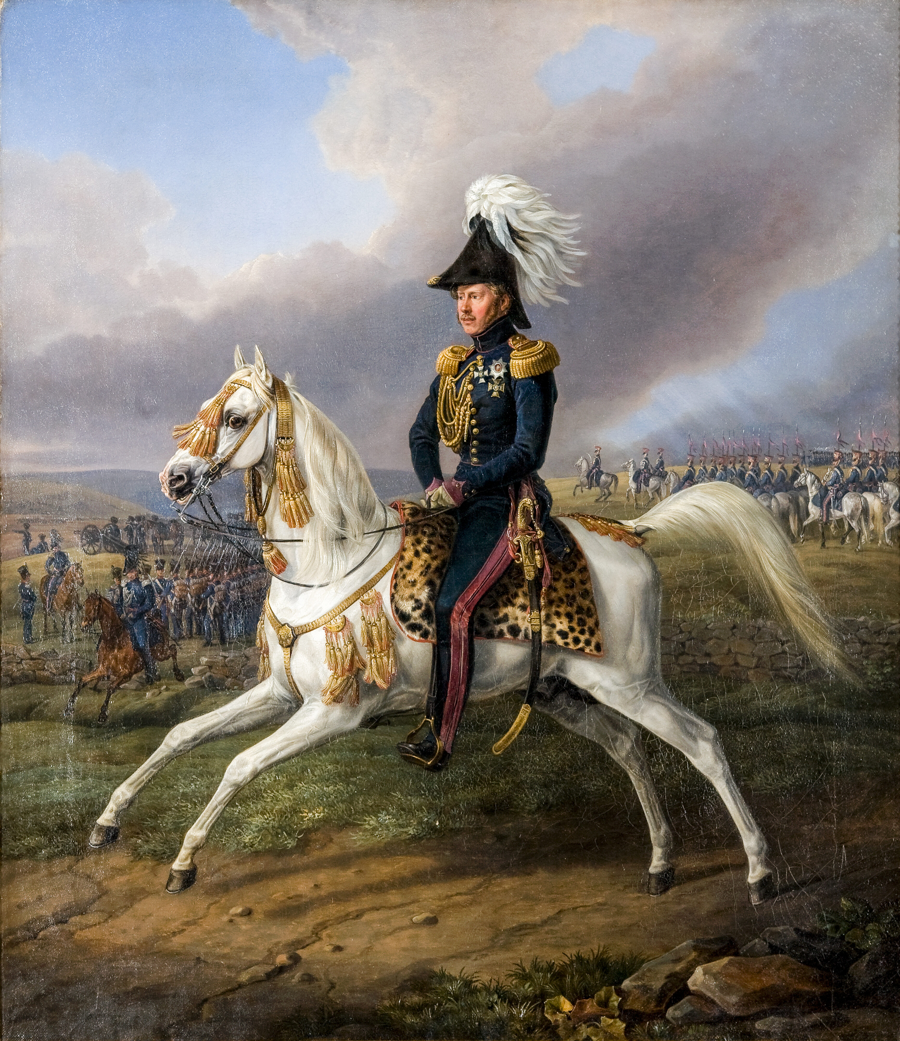 Albrecht Adam und Wilhelm I. zu Pferd, Privatbesitz