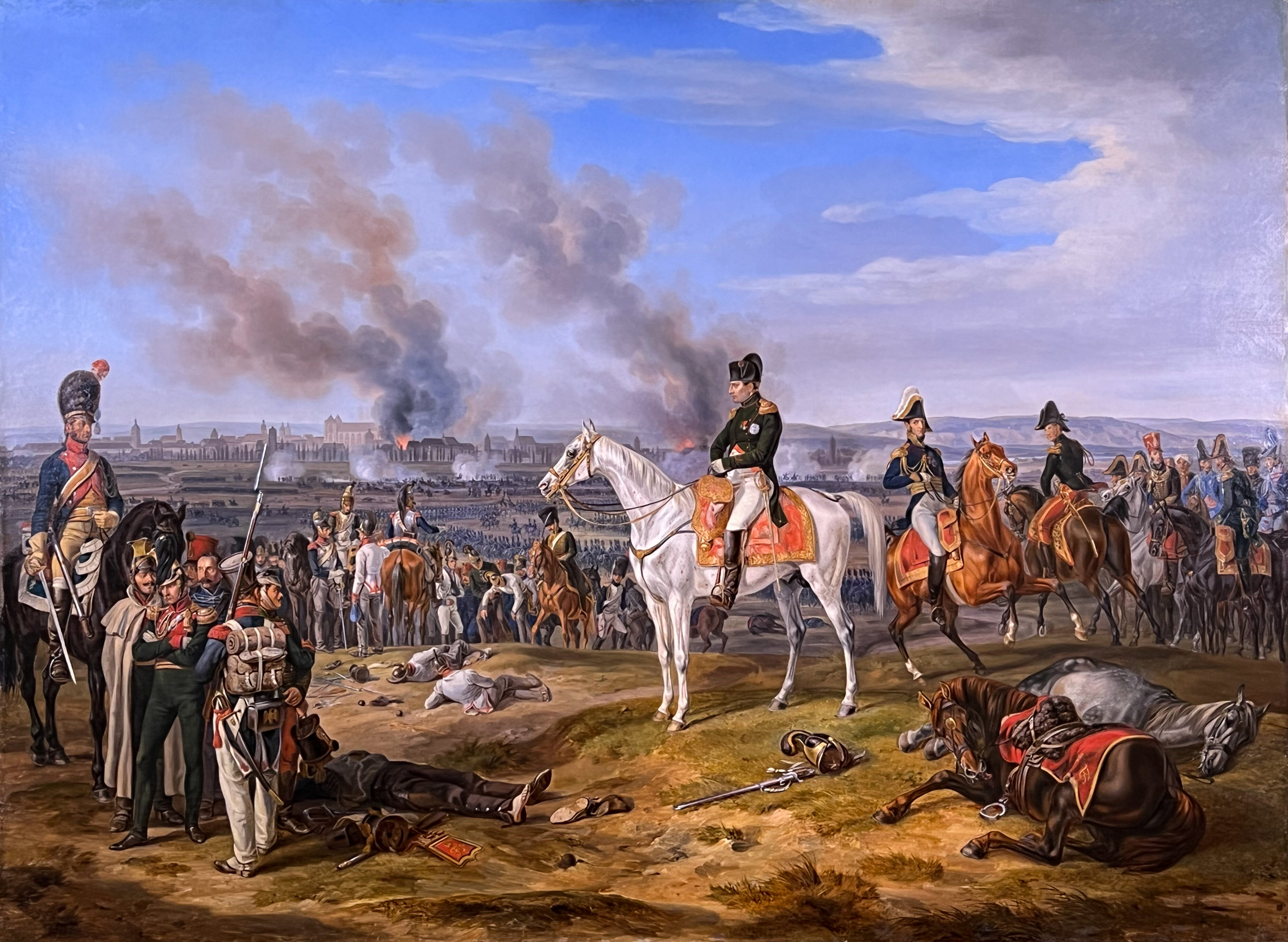 Albrecht Adam, Napoleon vor Regensburg I: Gemäldefassung Hannover