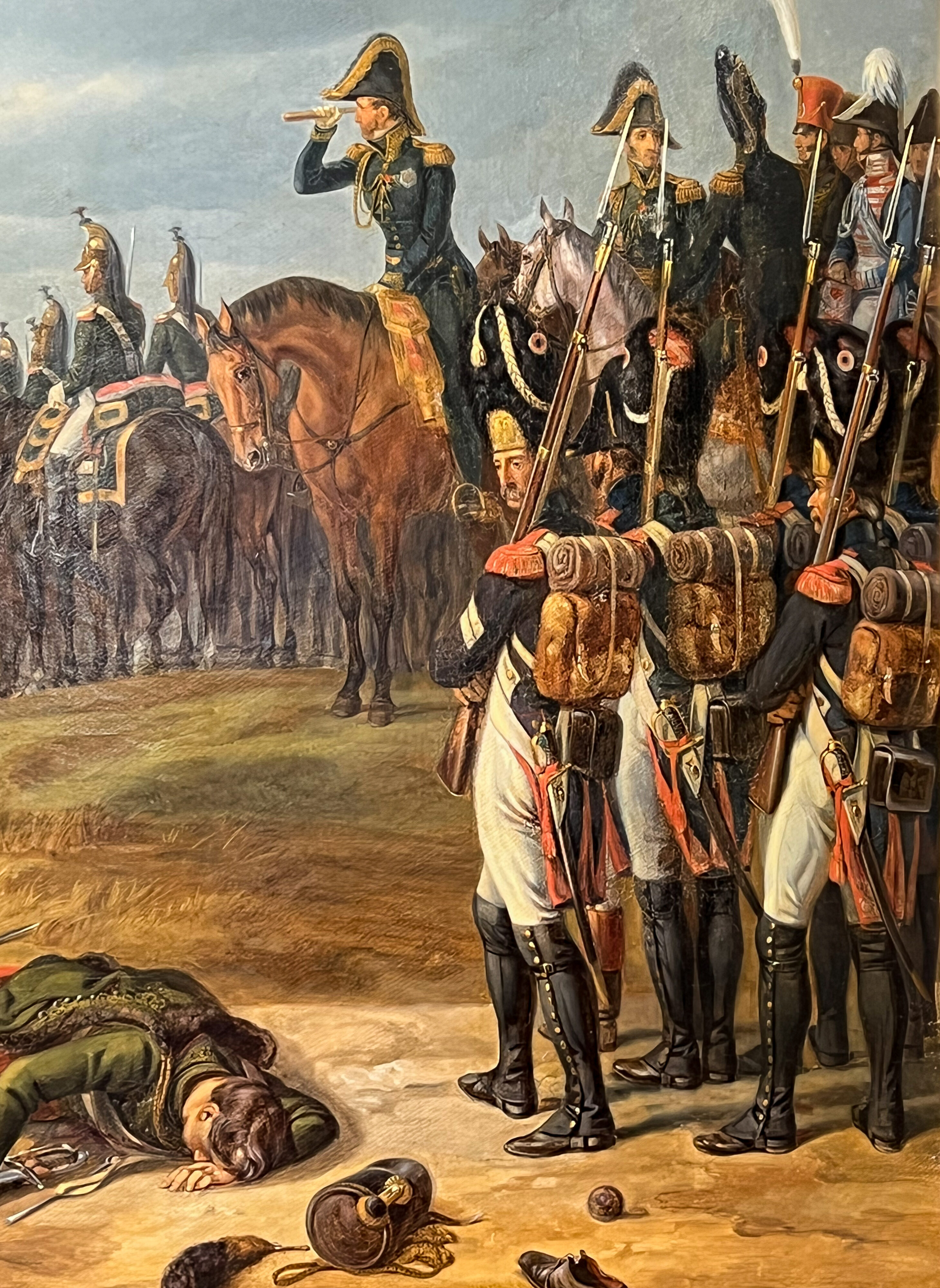 Albrecht Adam, Napoleon vor Regensburg V: Zusammenrücken der Entourage von Napoleon