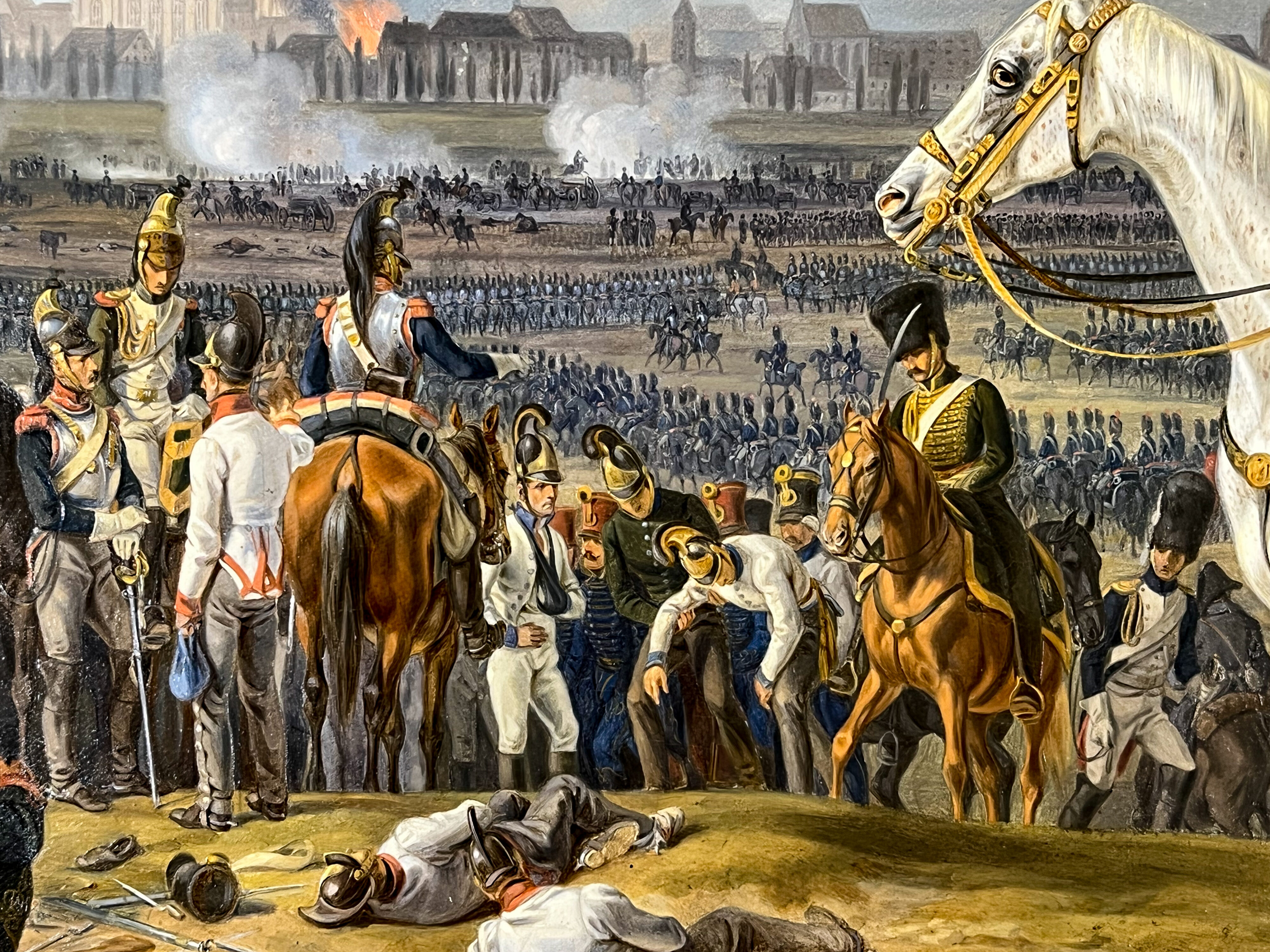 Albrecht Adam, Napoleon vor Regensburg IV: Hilfe für einen Schwerverletzten