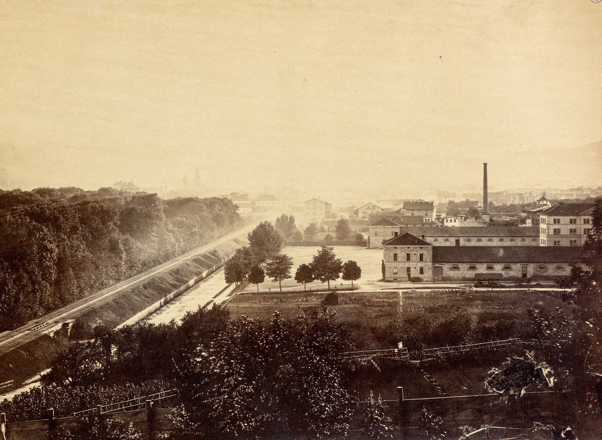 Blick vom Rebenberg nach Süden 1867/8