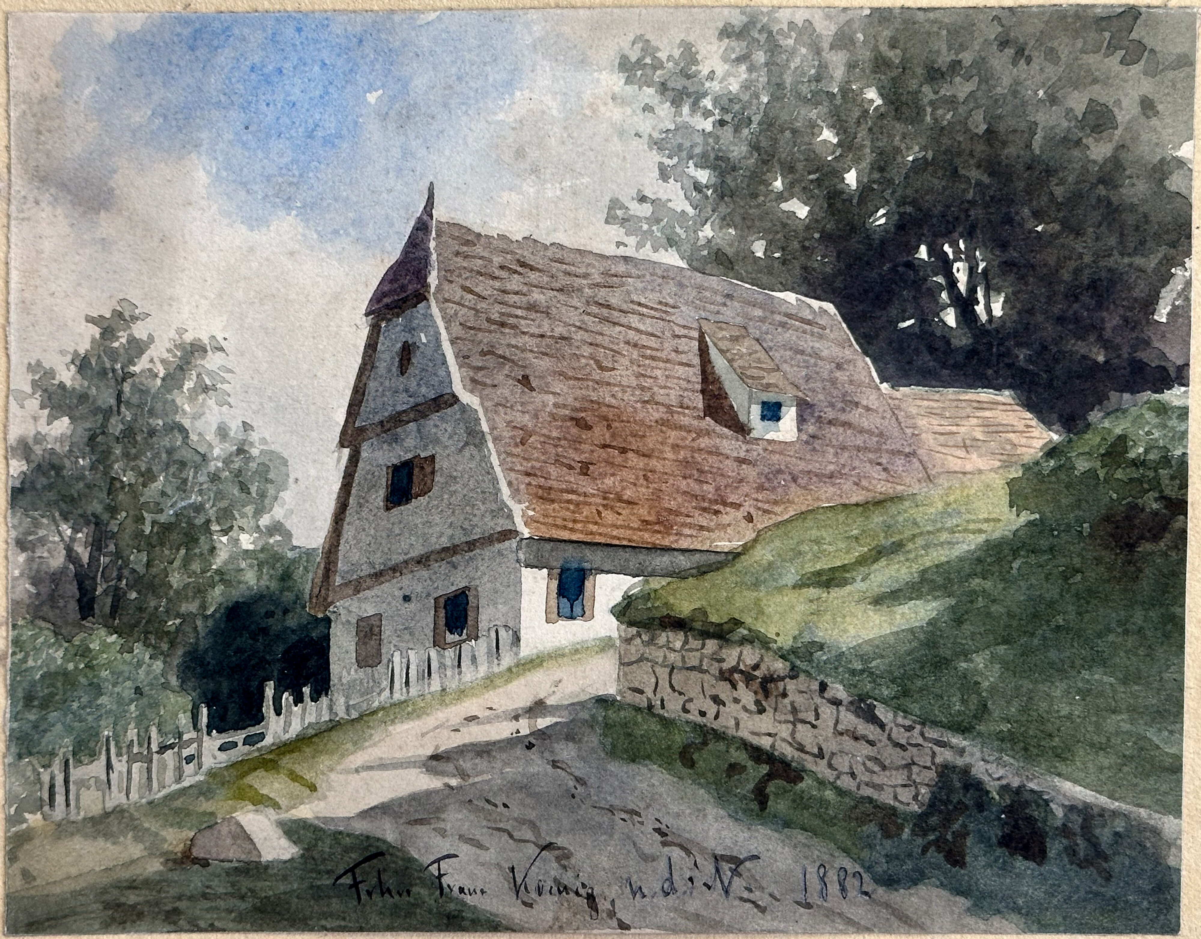 Schloss Fachsenfeld XVIII – Franz von Koenig, Bauernhaus 1882