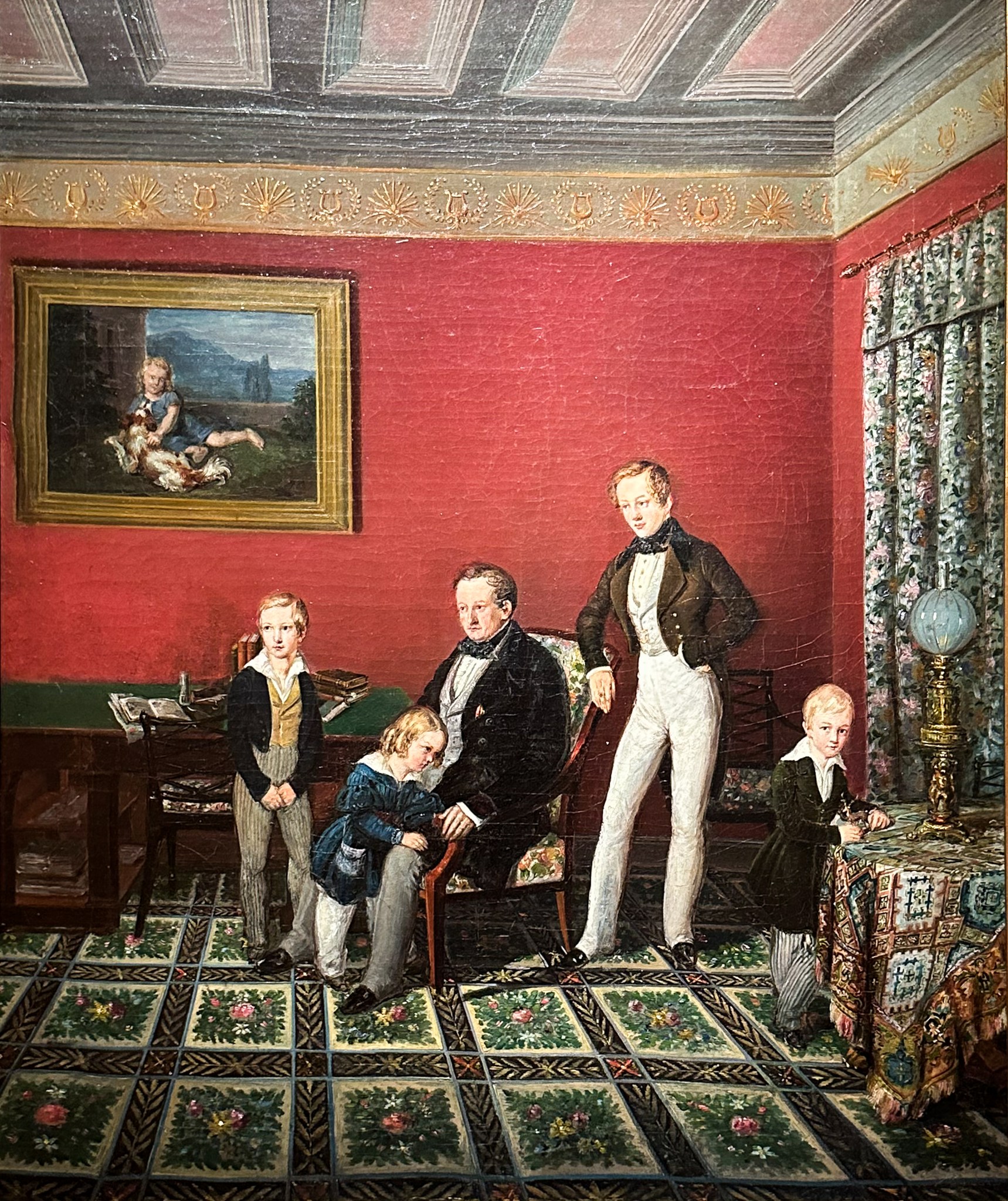 Schloss Fachsenfeld XI – der Onkel von Amsterdam: Carl v. Ebersberg, Wilhelm von König mit seinen vier Söhnen, um 1839