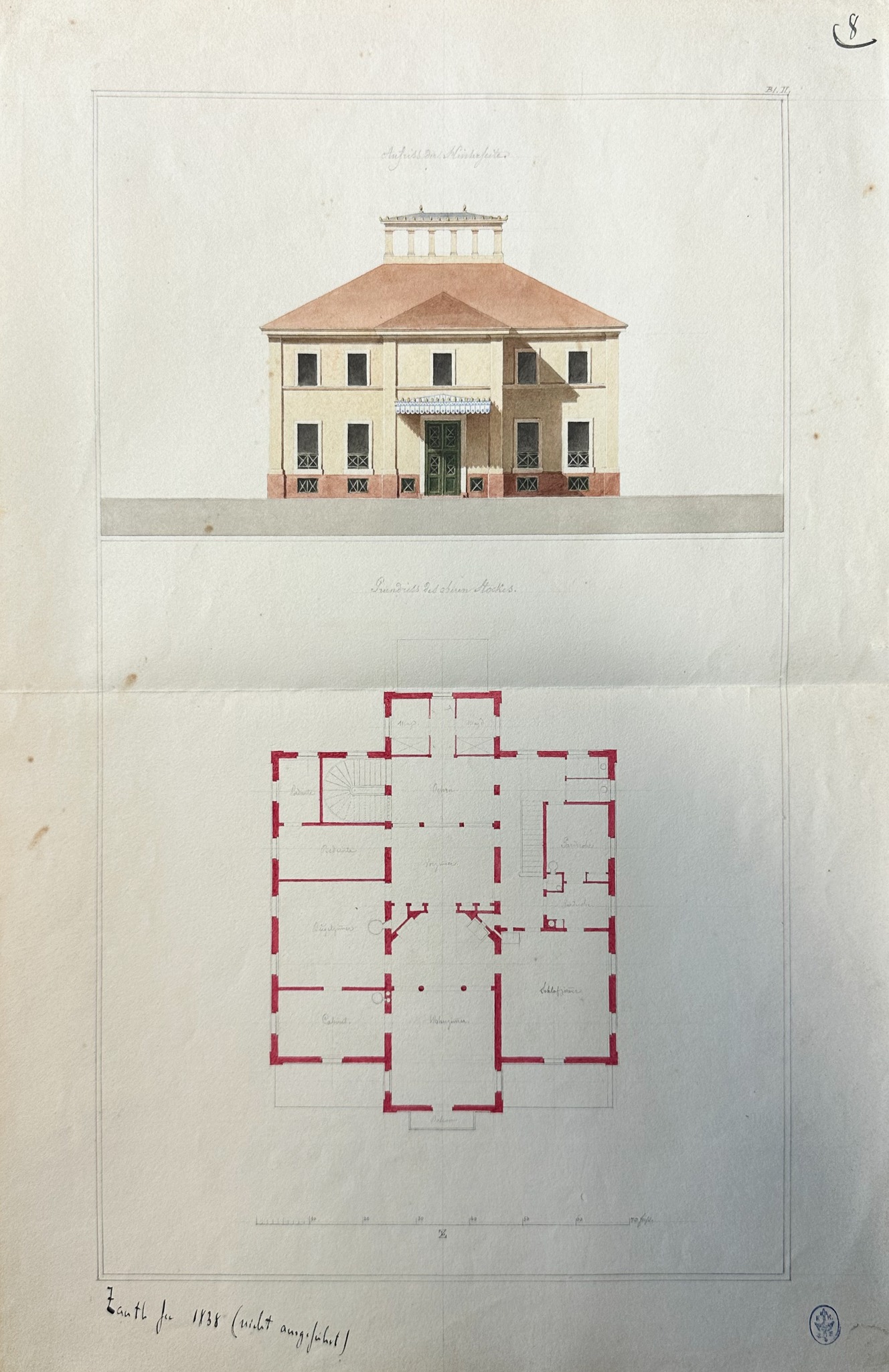 Schloss Fachsenfeld VIII – Stuttgart, Landhaus Rebenberg IV: Alternativvorschlag