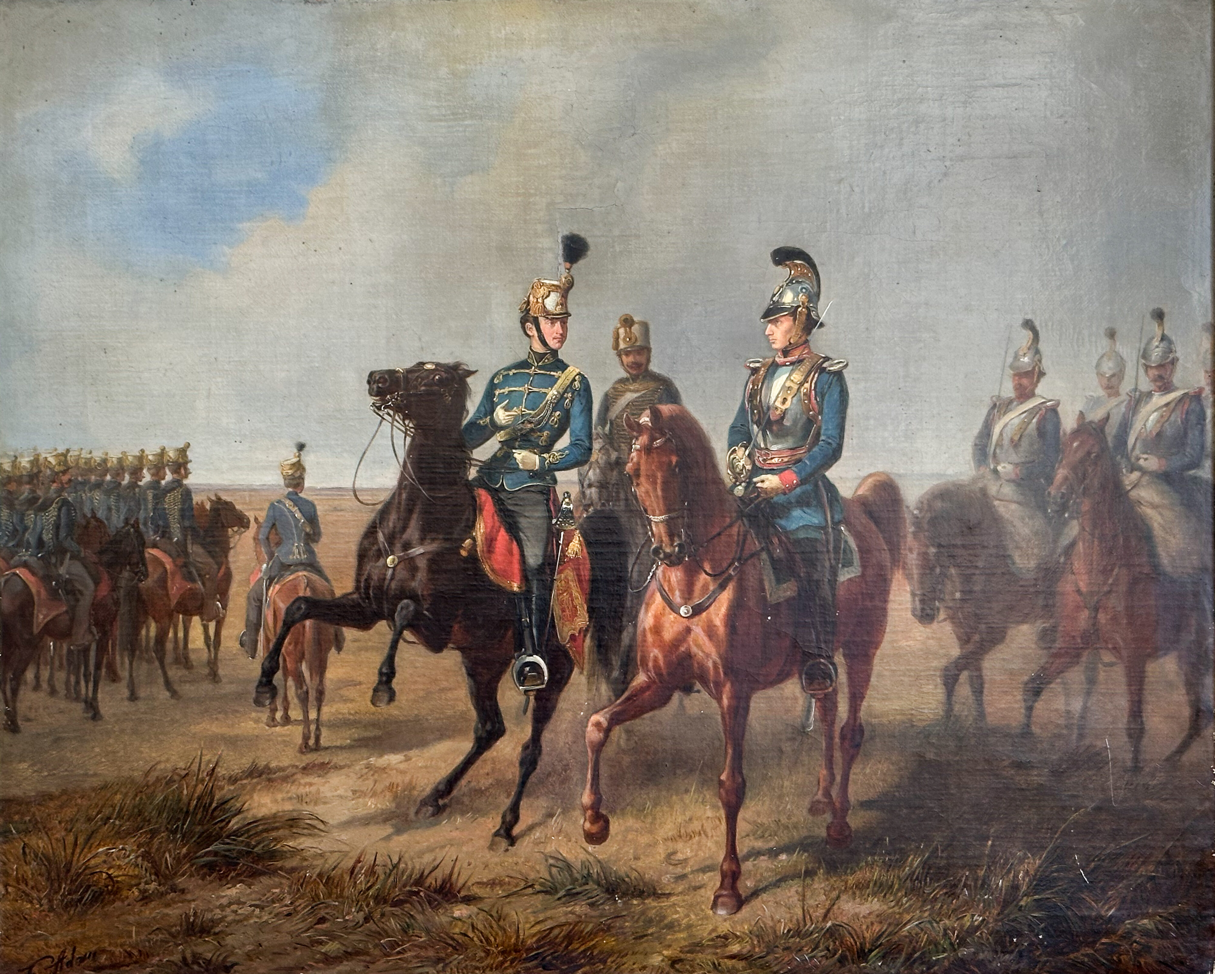 Albrecht Adam, Wredes zu Pferde: die nächste Generation, gemalt von Franz Adam