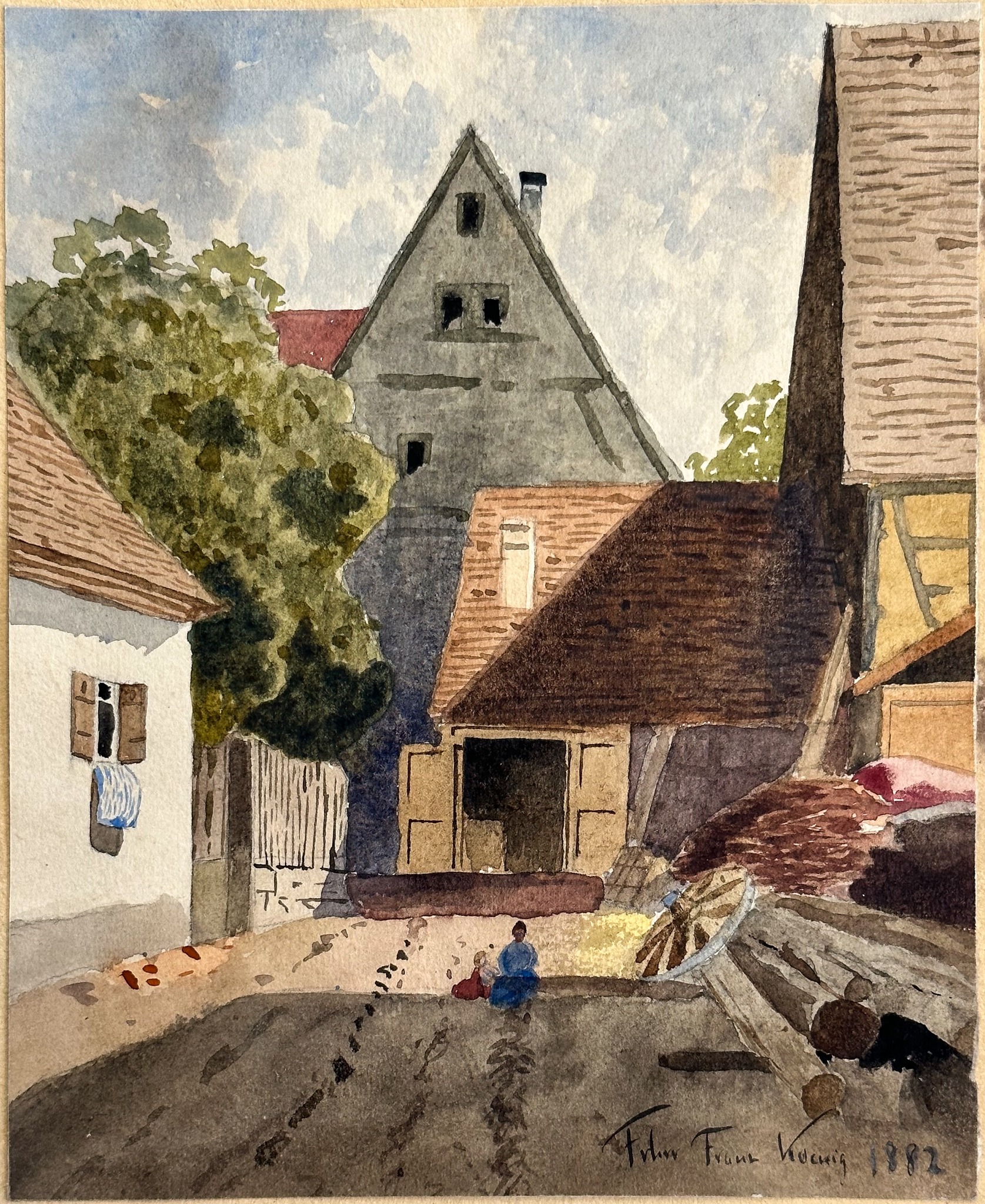 Schloss Fachsenfeld XVII – Franz von Koenig, Große Bauernhäuser