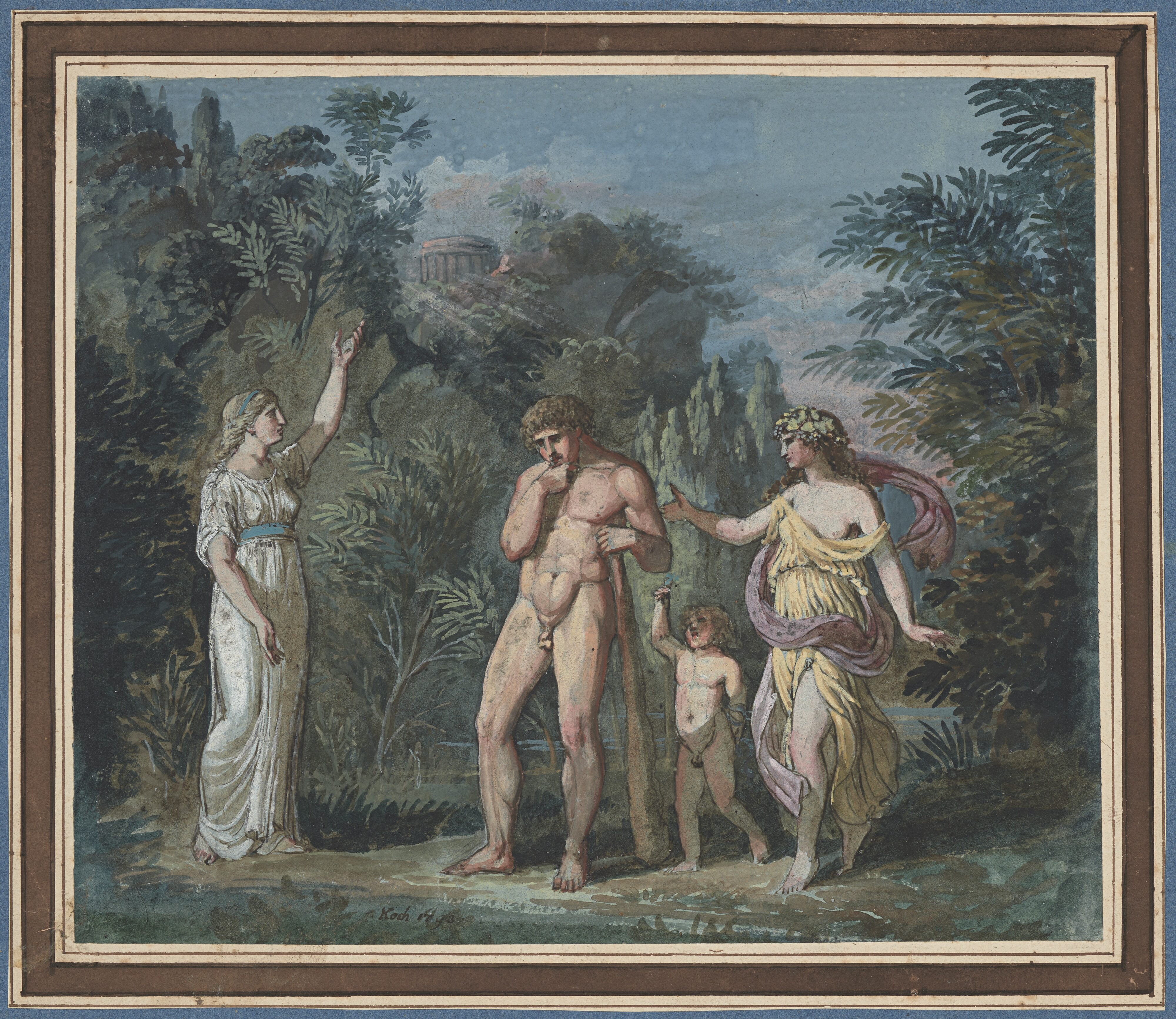 J. A. Koch frei nach Poussin, 1793, Kunstmuseum Basel