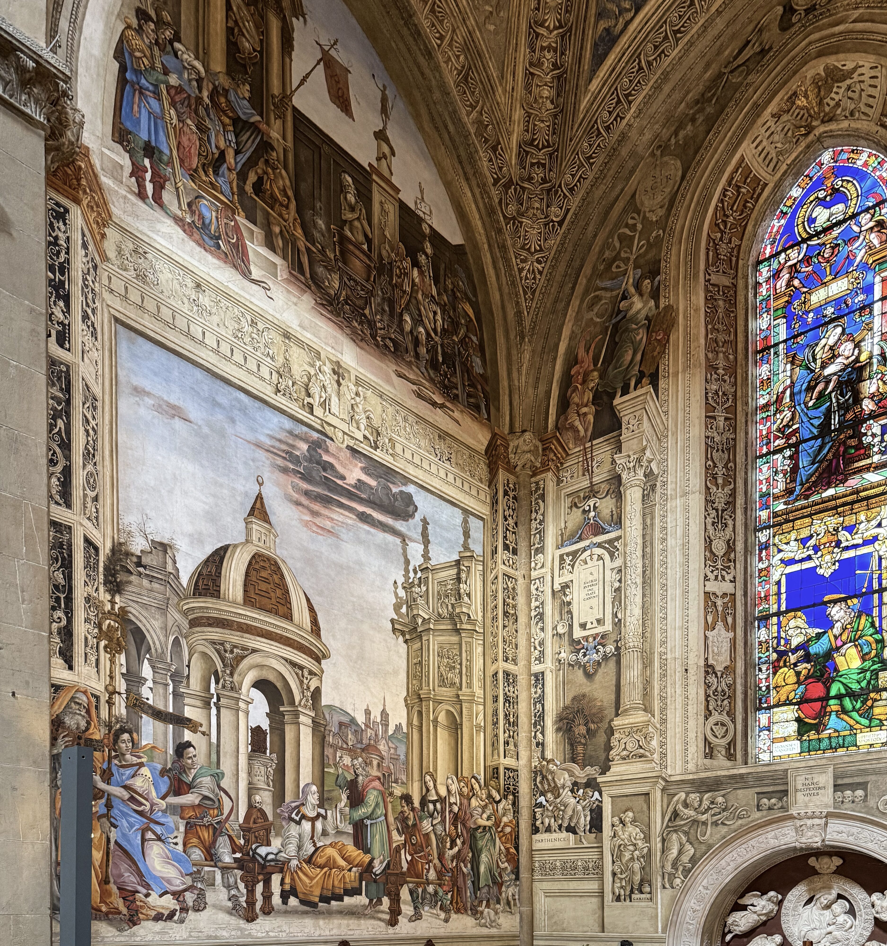 Florenz, Santa Maria Novella: Filippino Lippi – Cappella Strozzi: Auferweckung der Drusiana