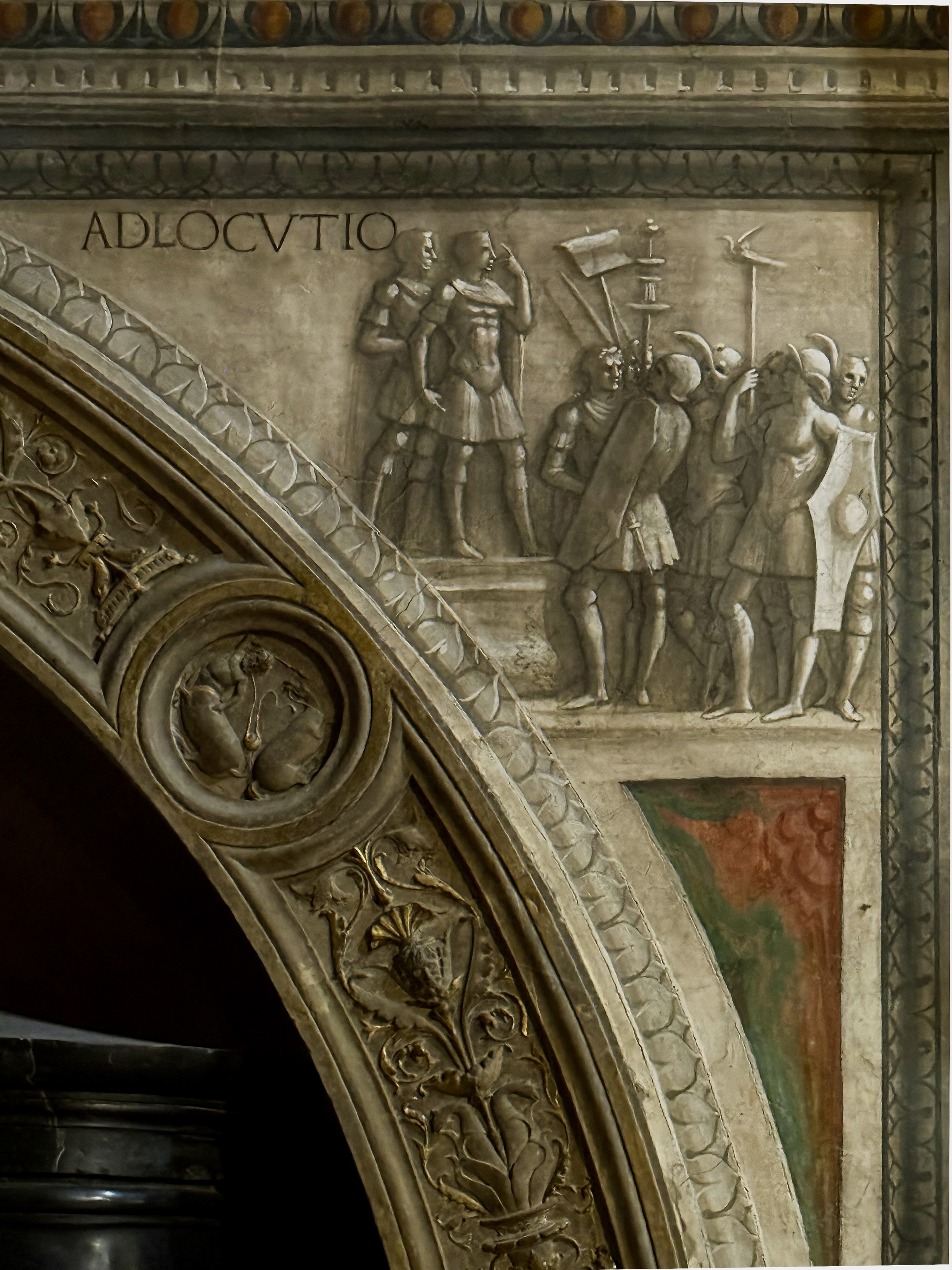 Florenz, Cappella Sassetti: Domenico Ghirlandaio, Adlocutio