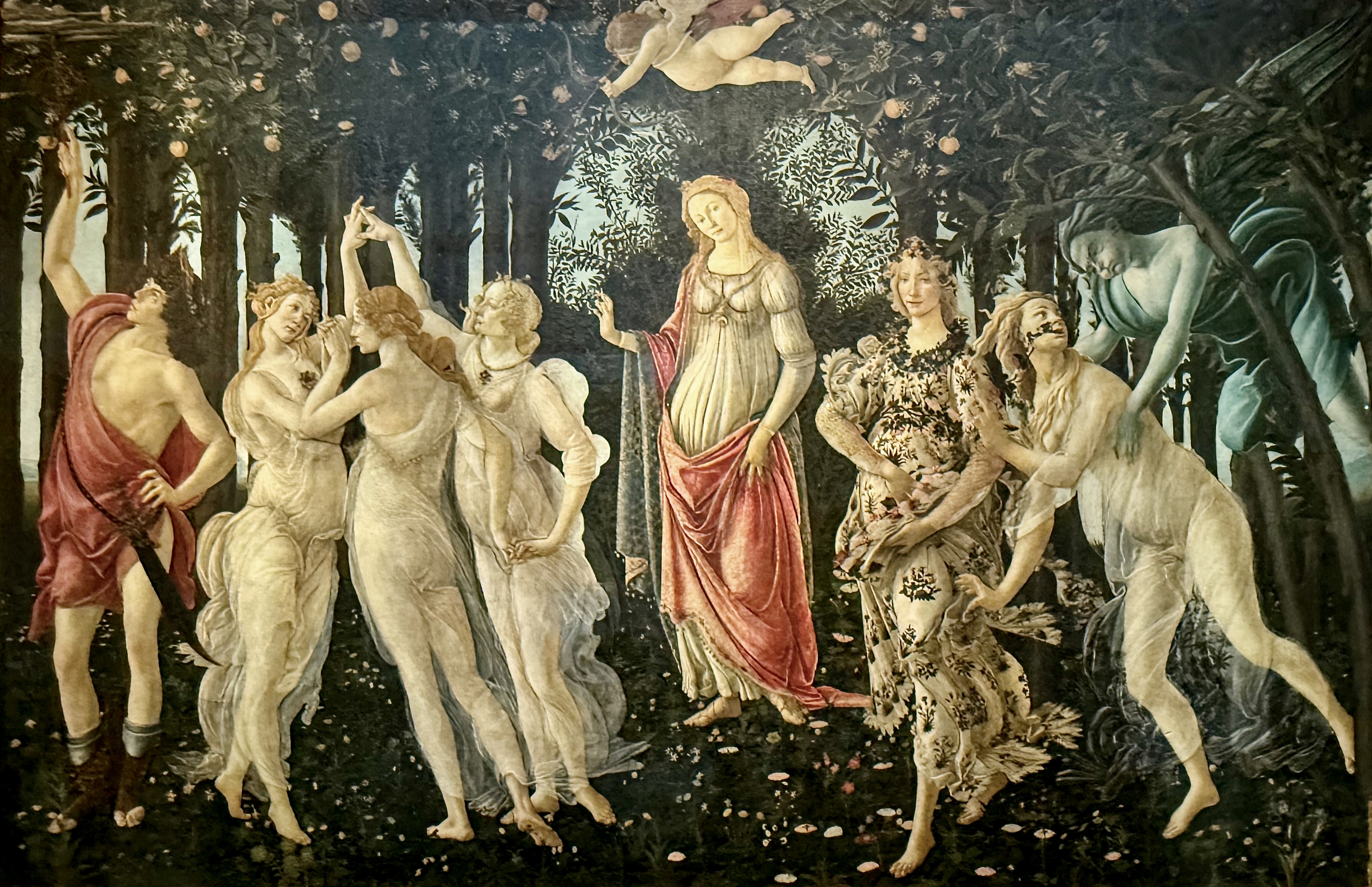 Florenz – Botticelli, Primavera, 1480/82, Uffizien