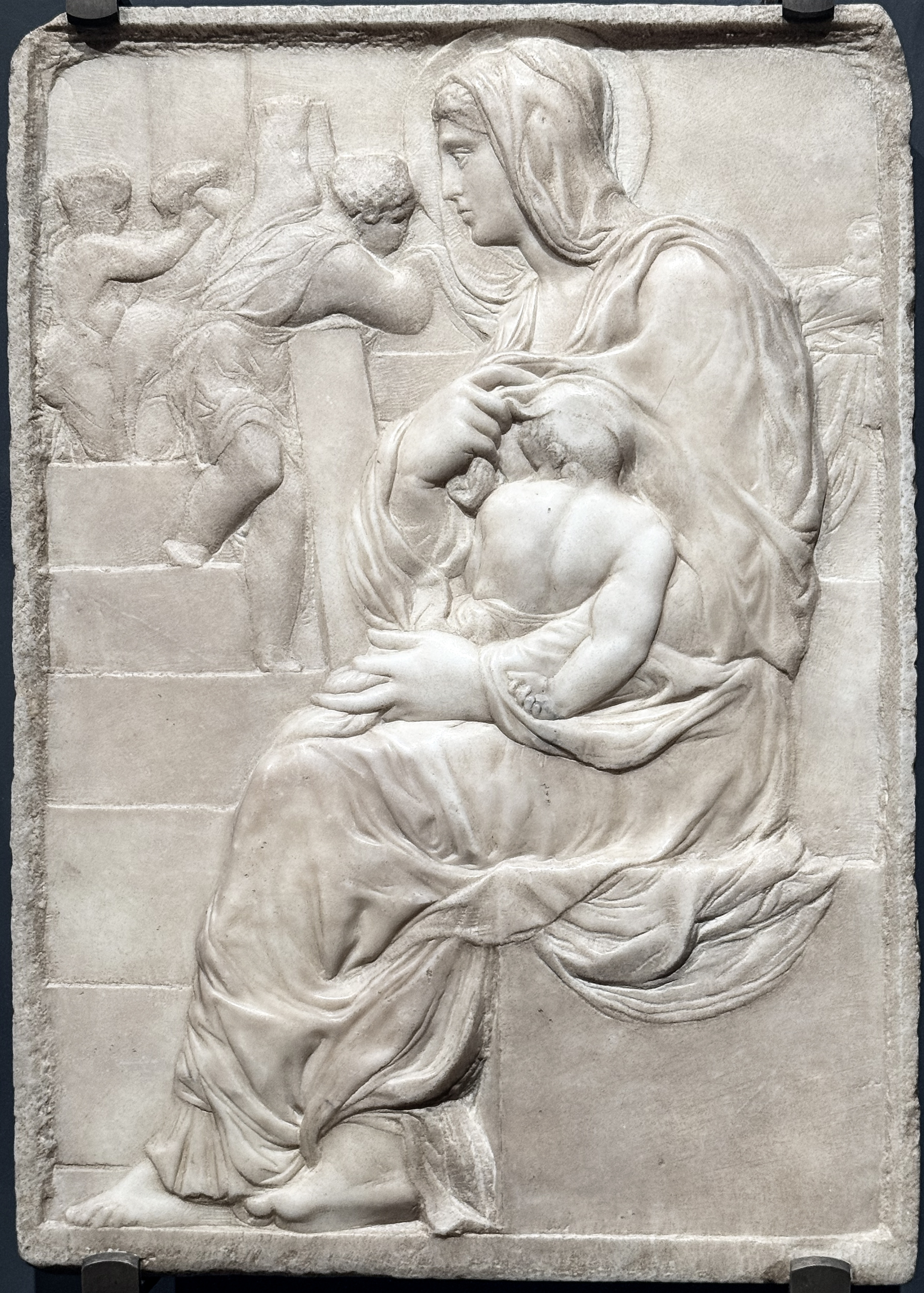 Florenz, Casa Buonarroti, Michelangelo, Madonna an der Treppe