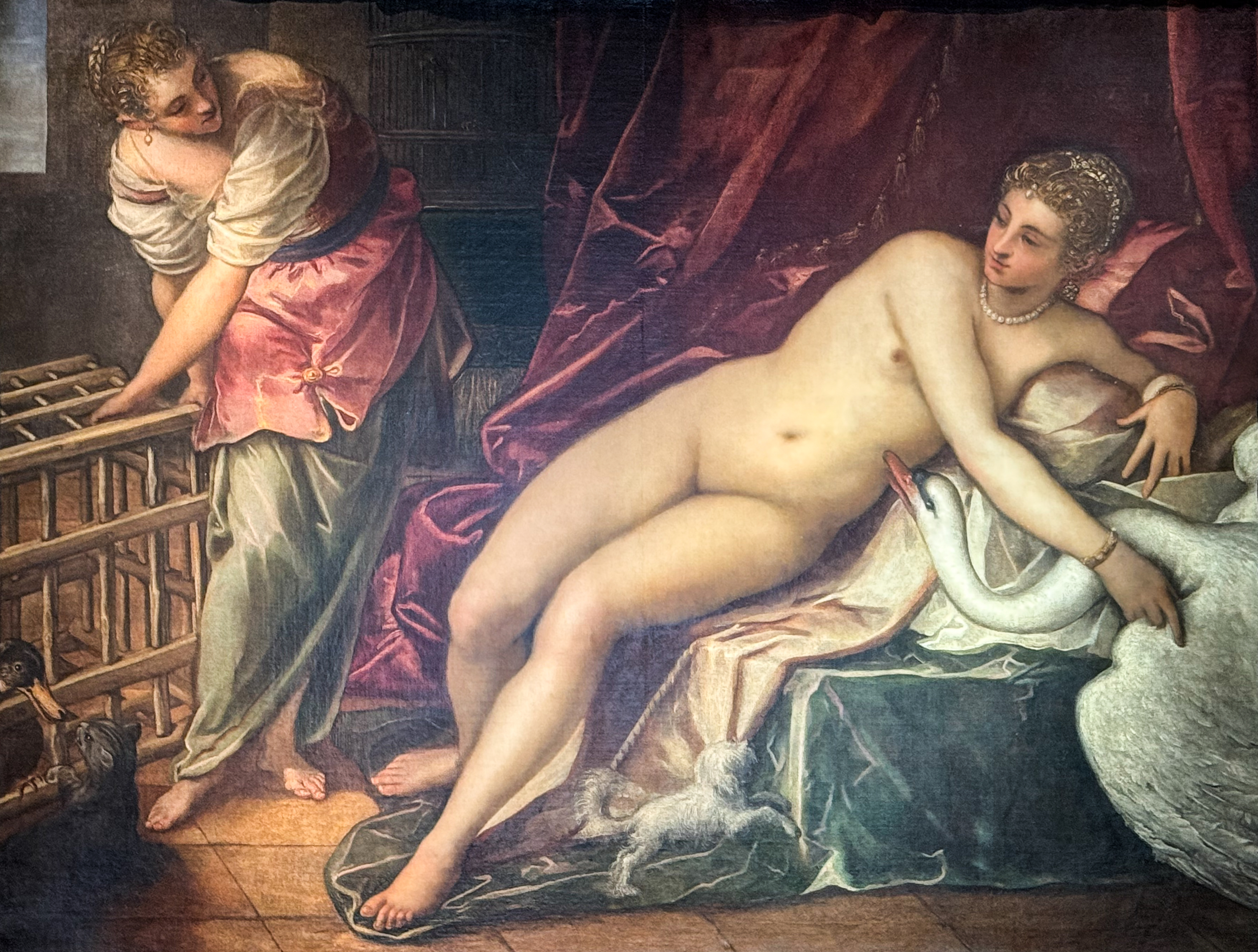 Florenz, Uffizien: Tintoretto, Leda und der Schwan