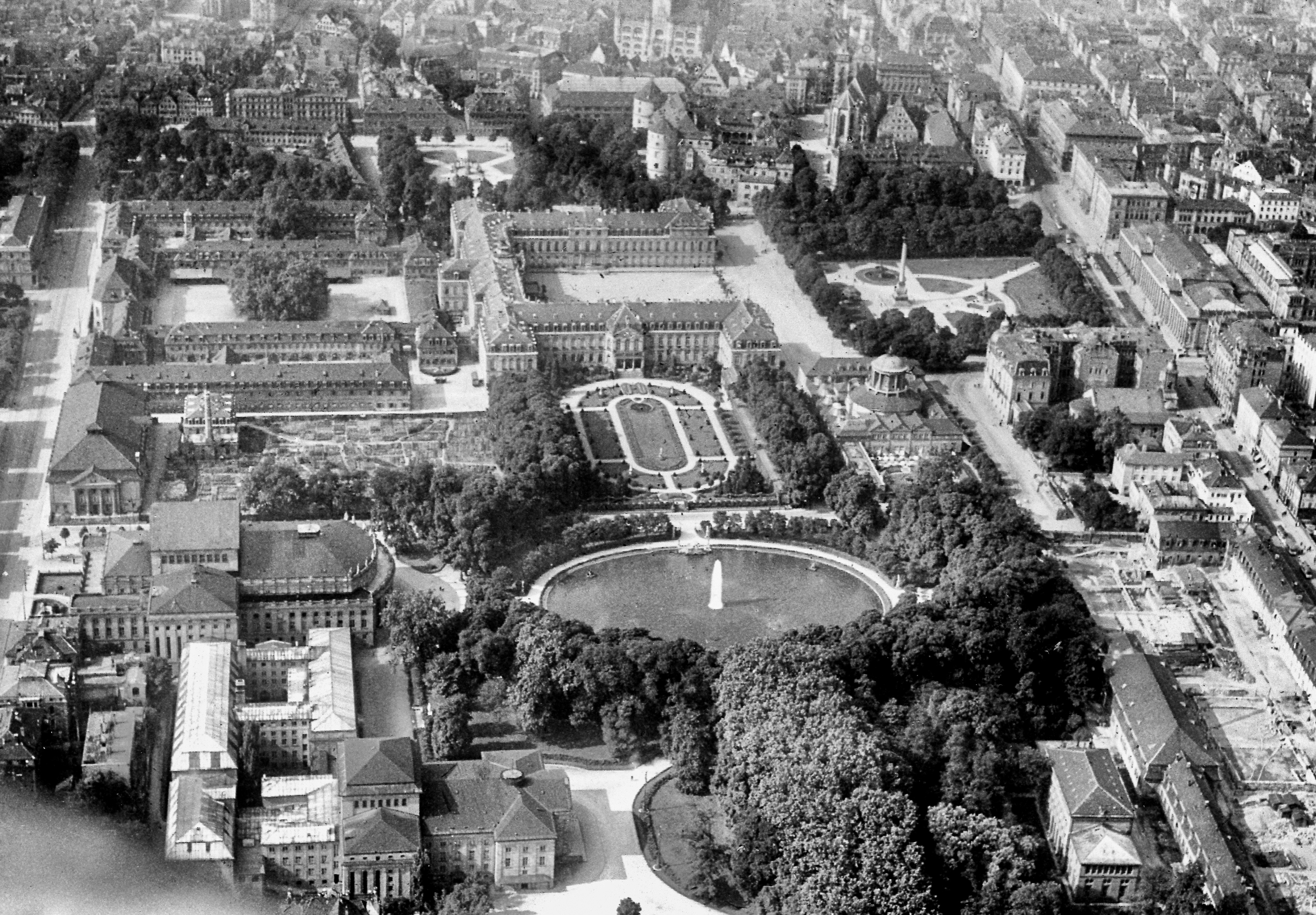 Eine neue Oper für Stuttgart: Luftbild 1923