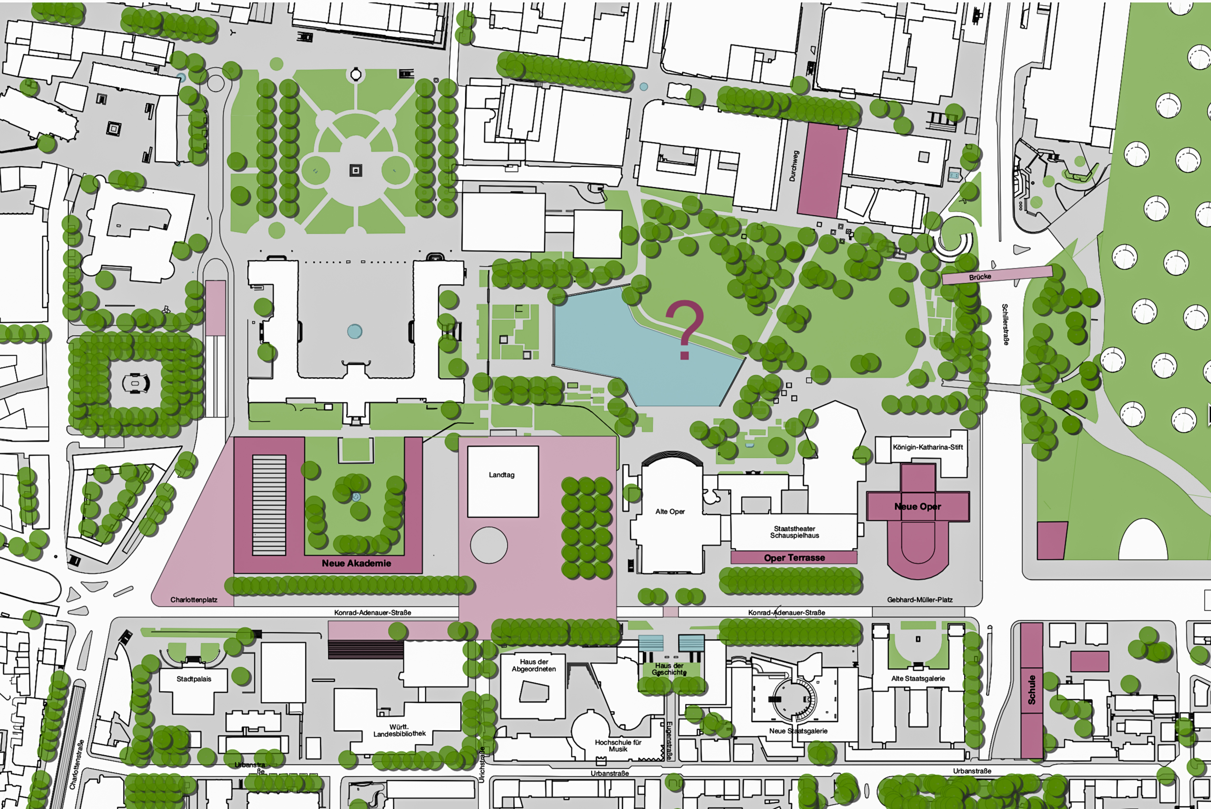Eine neue Oper für Stuttgart: Vorschlag Allman Sattler Wappner im Rahmen "Workshop Ideenfindung Kulturquartier"