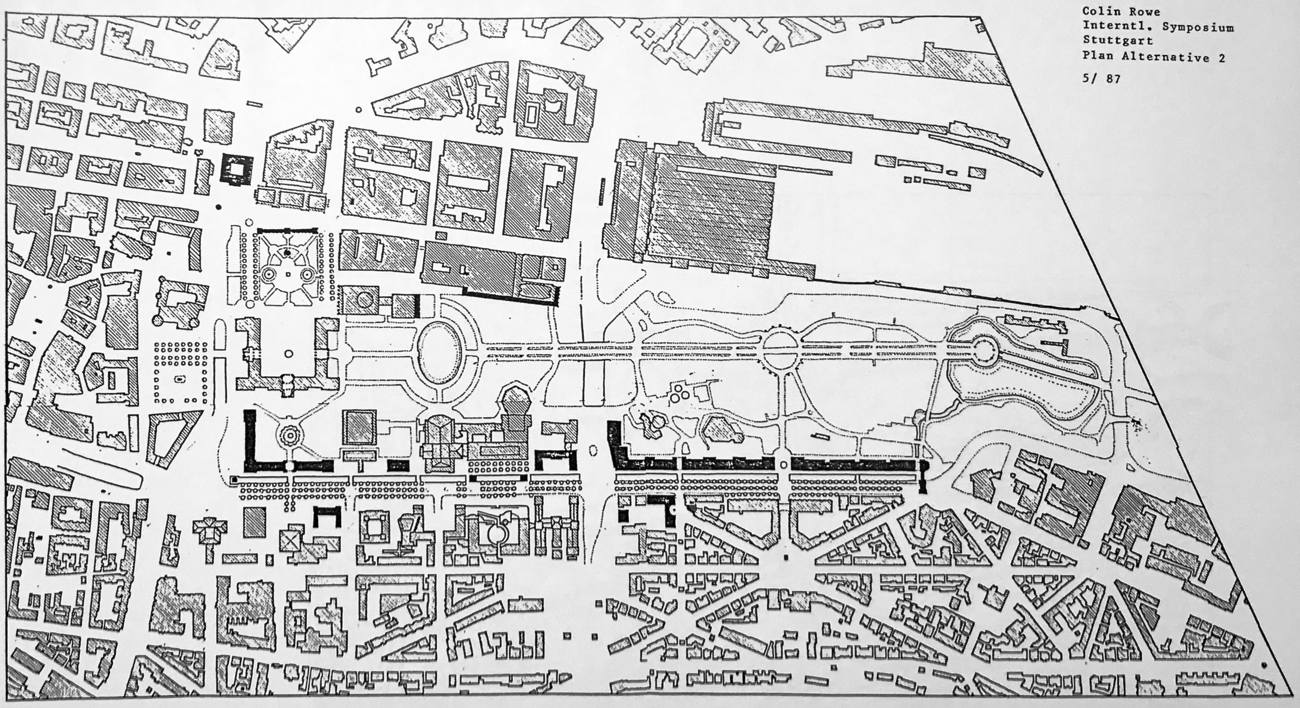 Stuttgart 1987 - Vorschläge Colin Rowe