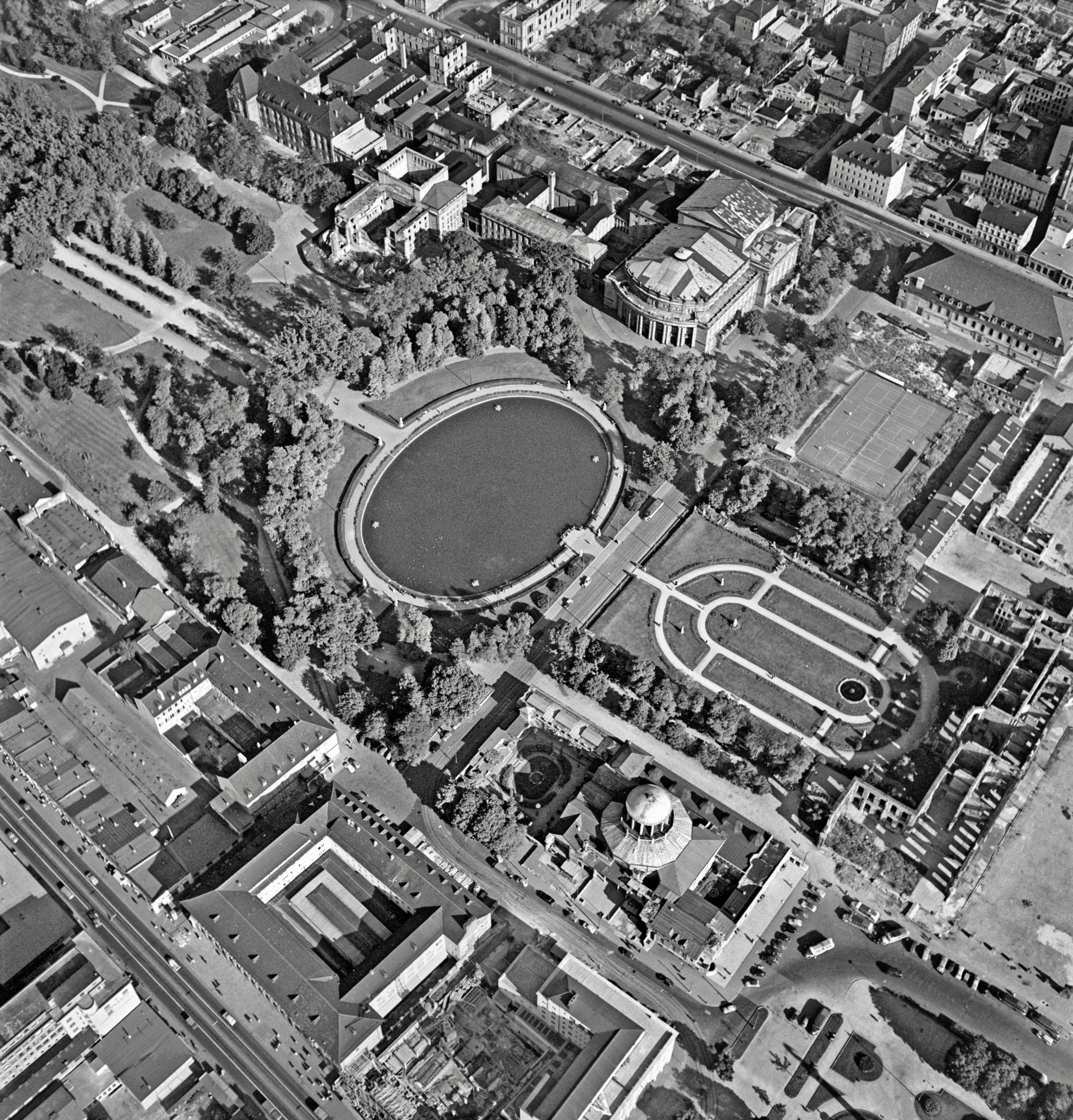 Luftbild 1953, Albrecht Brugger