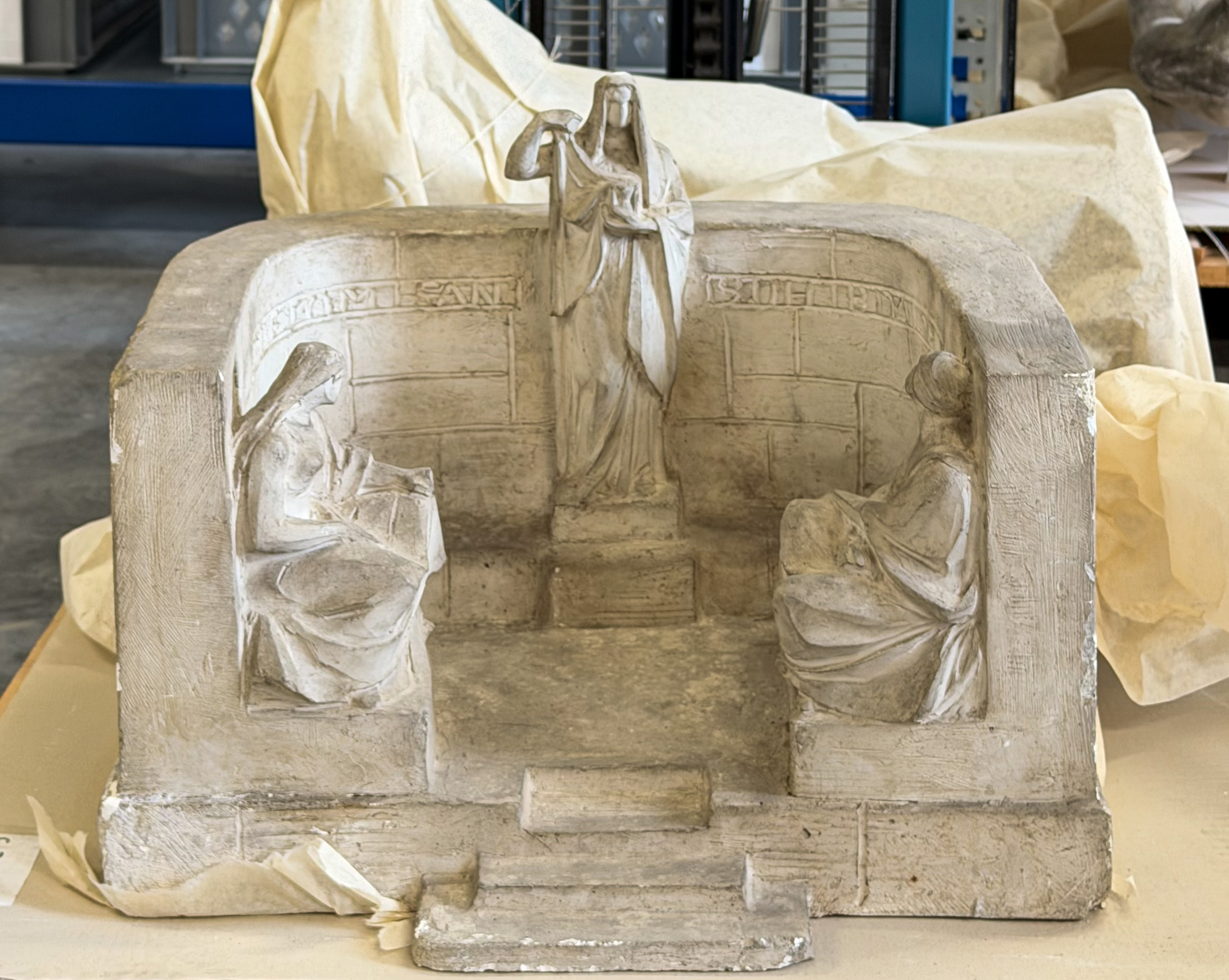 Karl Donndorf, Schicksalsbrunnen: ein Alternativentwurf, Gipsmodell