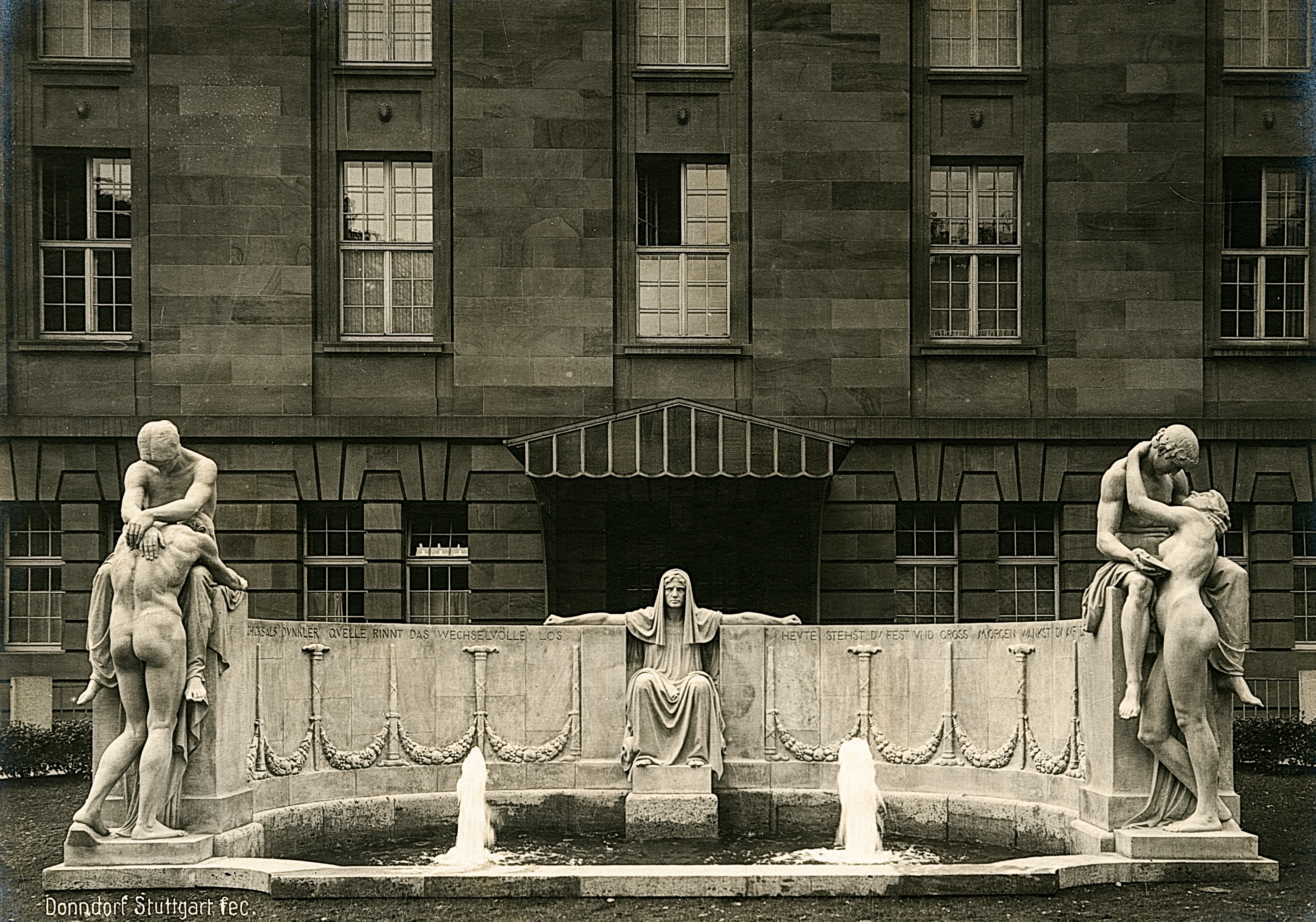 Karl Donndorf, Schicksalsbrunnen, 1914