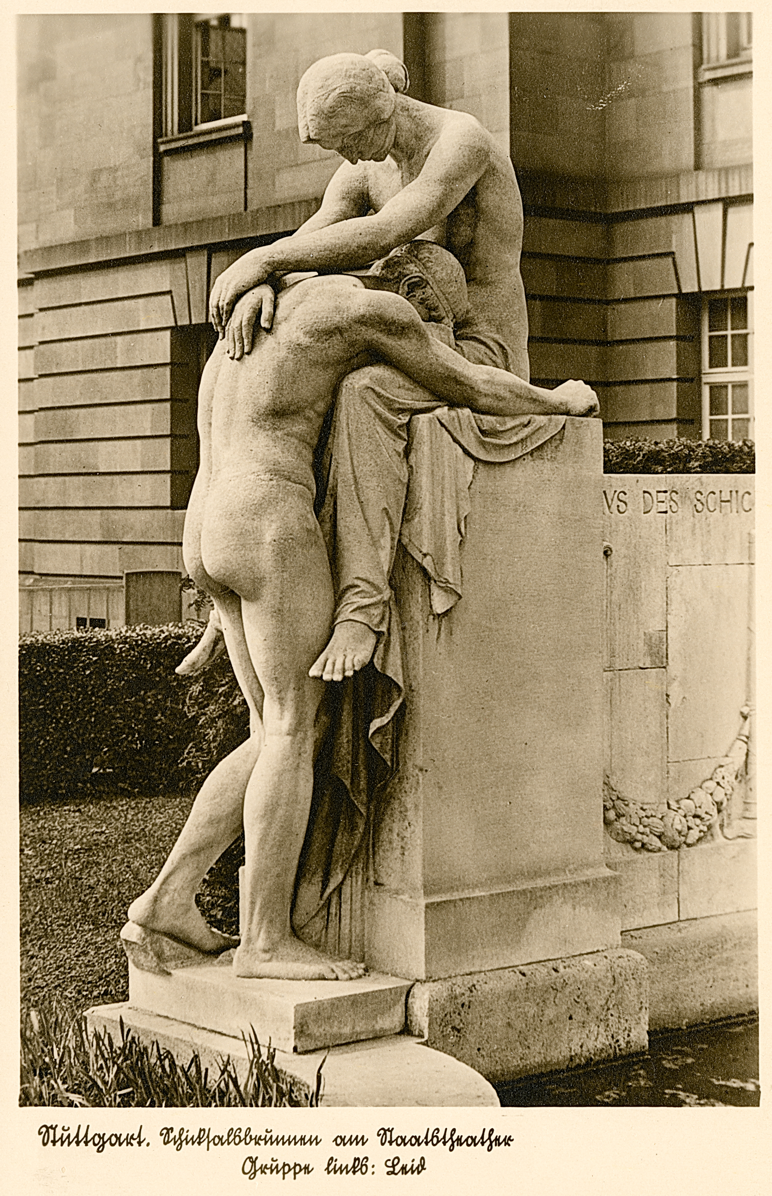 Karl Donndorf, Schicksalsbrunnen: das Leid