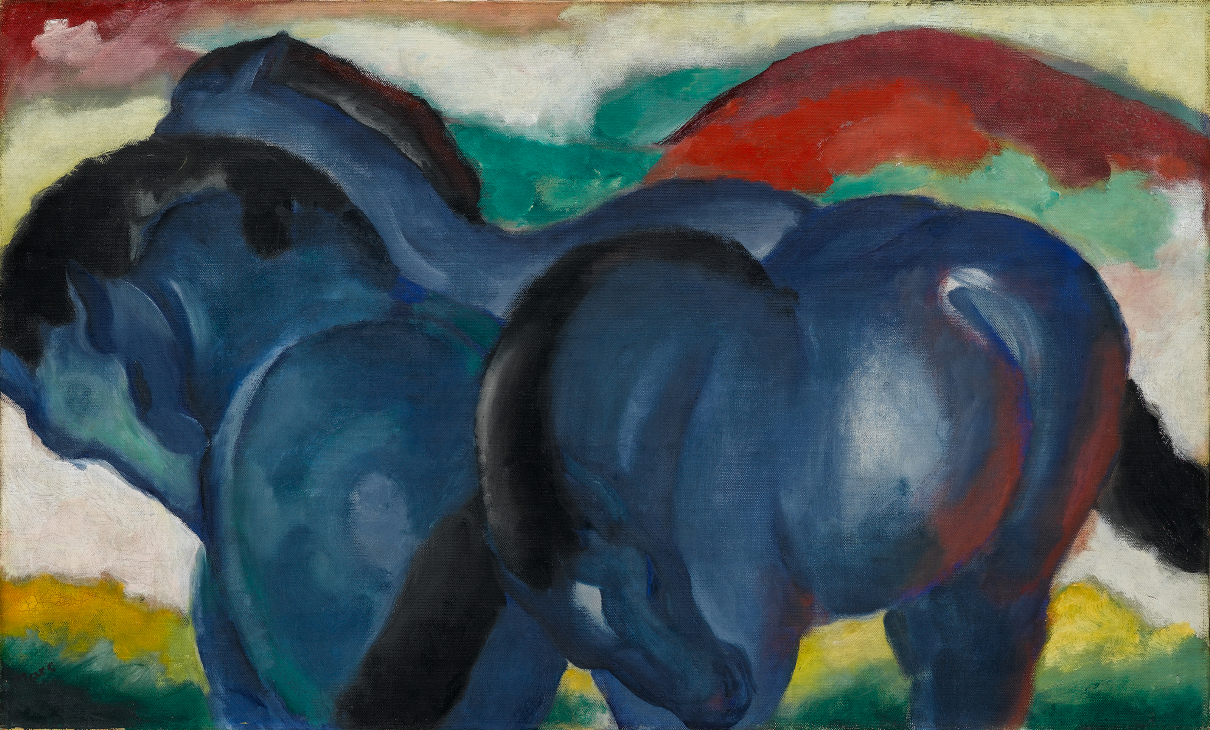 Franz Marc Kleine blaue Pferde Staatsgalerie Stuttgart